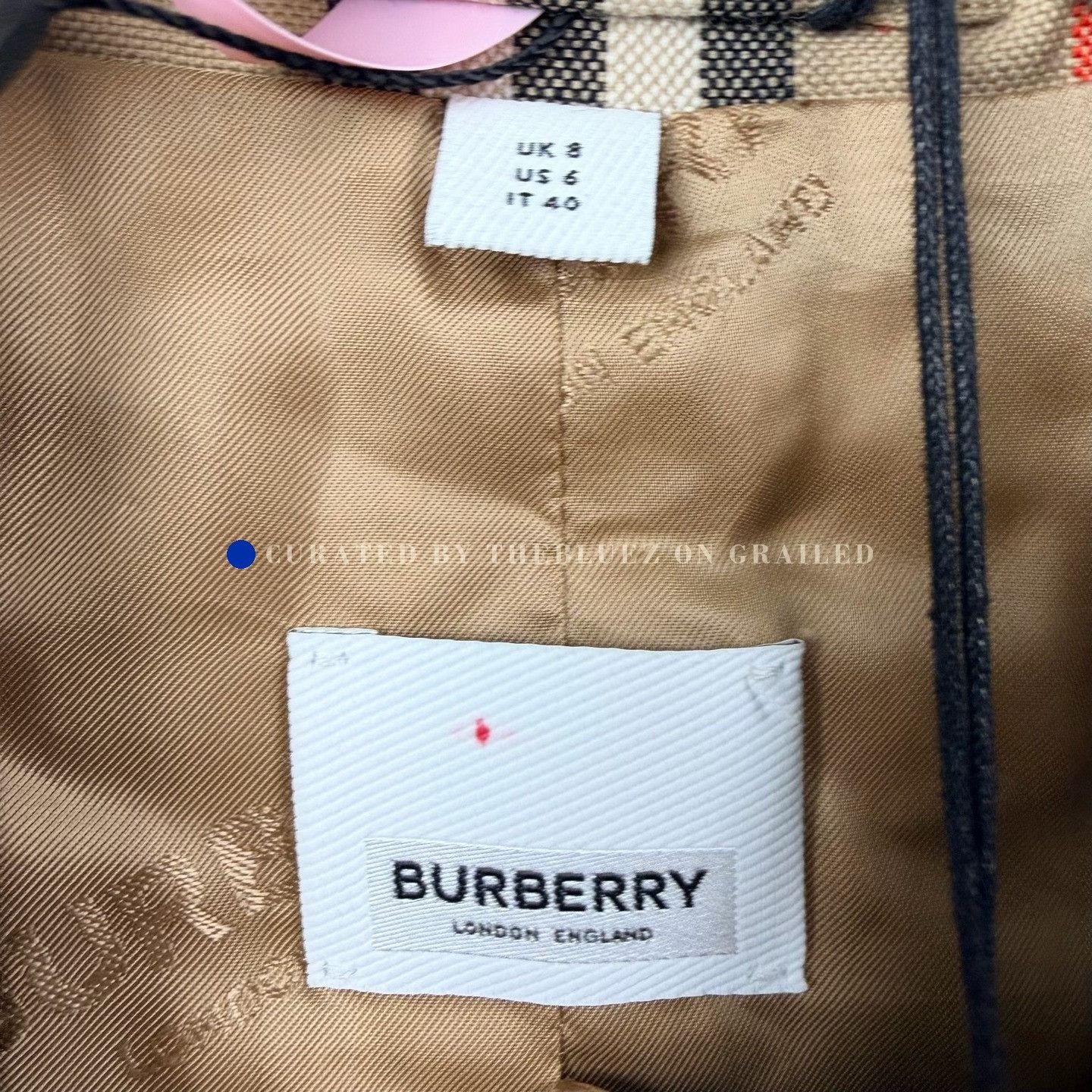 Burberry Burberry Plaid Pattern Blazer Size XS / US 0-2 / IT 36-38 - 3 Thumbnail