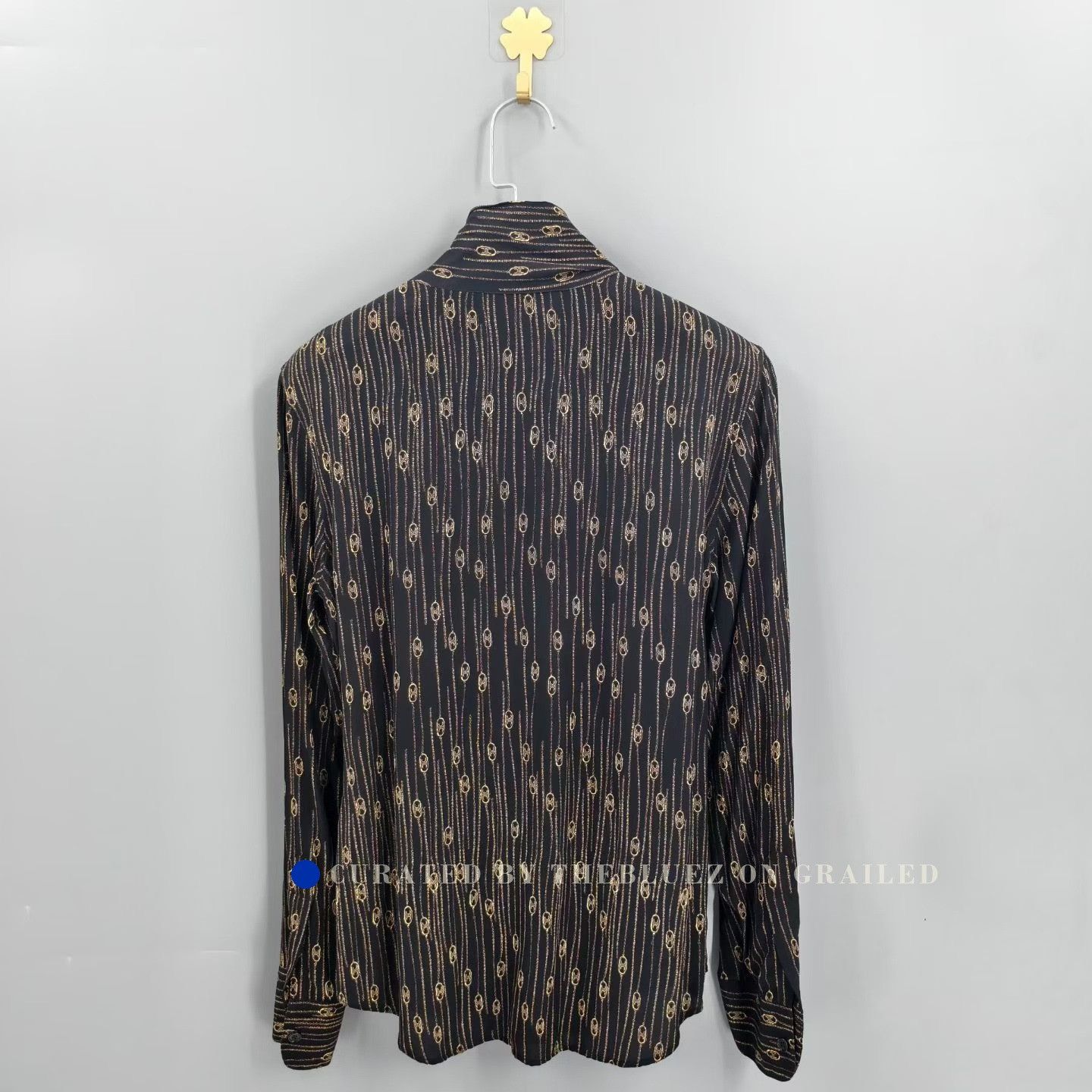 Celine Celine Triomphe All-Over Print Silk Shirt Size XS / US 0-2 / IT 36-38 - 2 Thumbnail