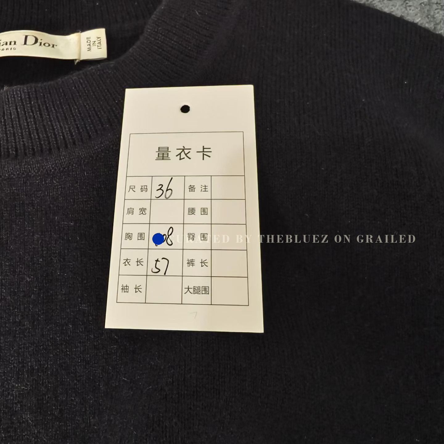 Dior Dior Back Slogan Logo Cashmere Sweater Size XS / US 0-2 / IT 36-38 - 6 Thumbnail