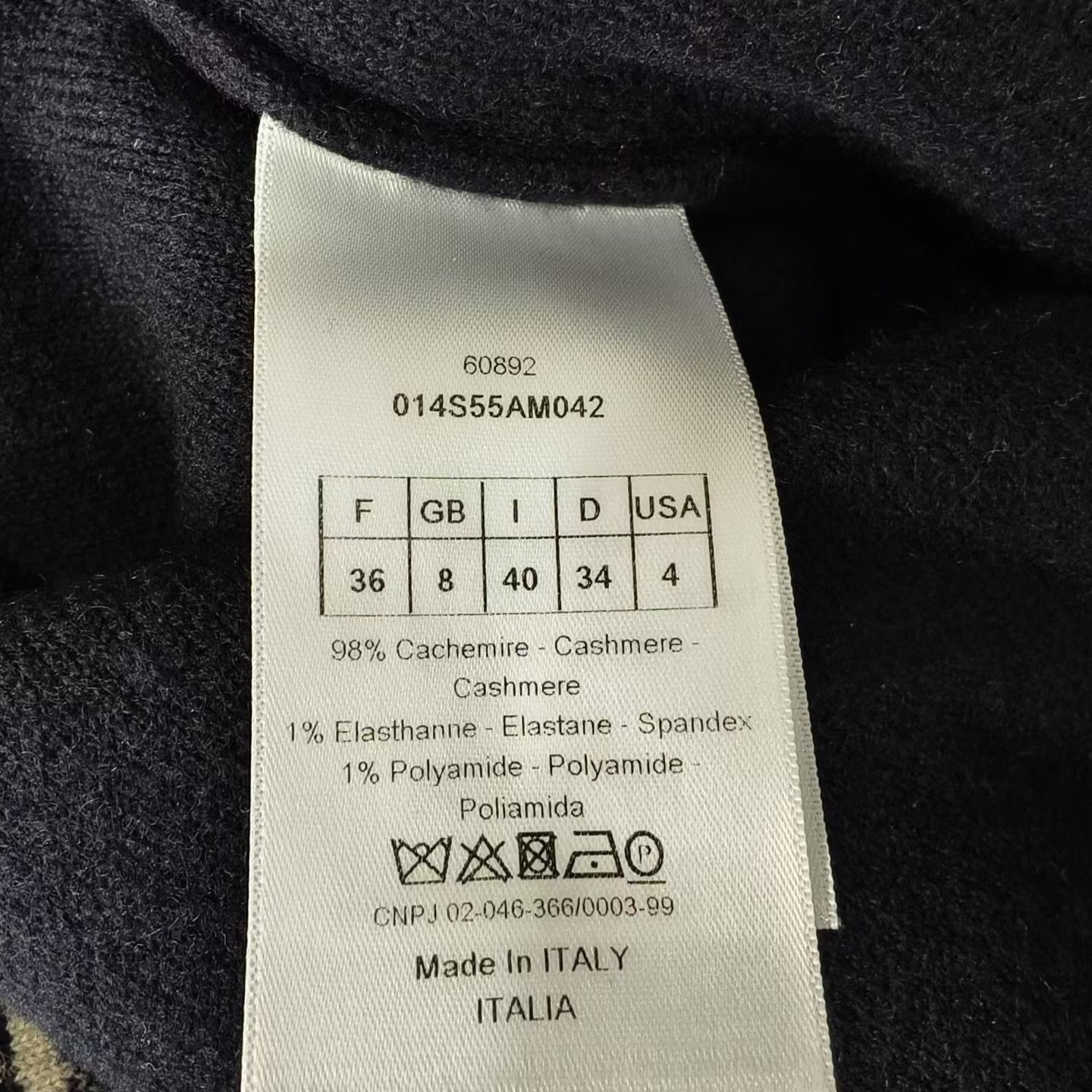 Dior Dior Back Slogan Logo Cashmere Sweater Size XS / US 0-2 / IT 36-38 - 4 Thumbnail