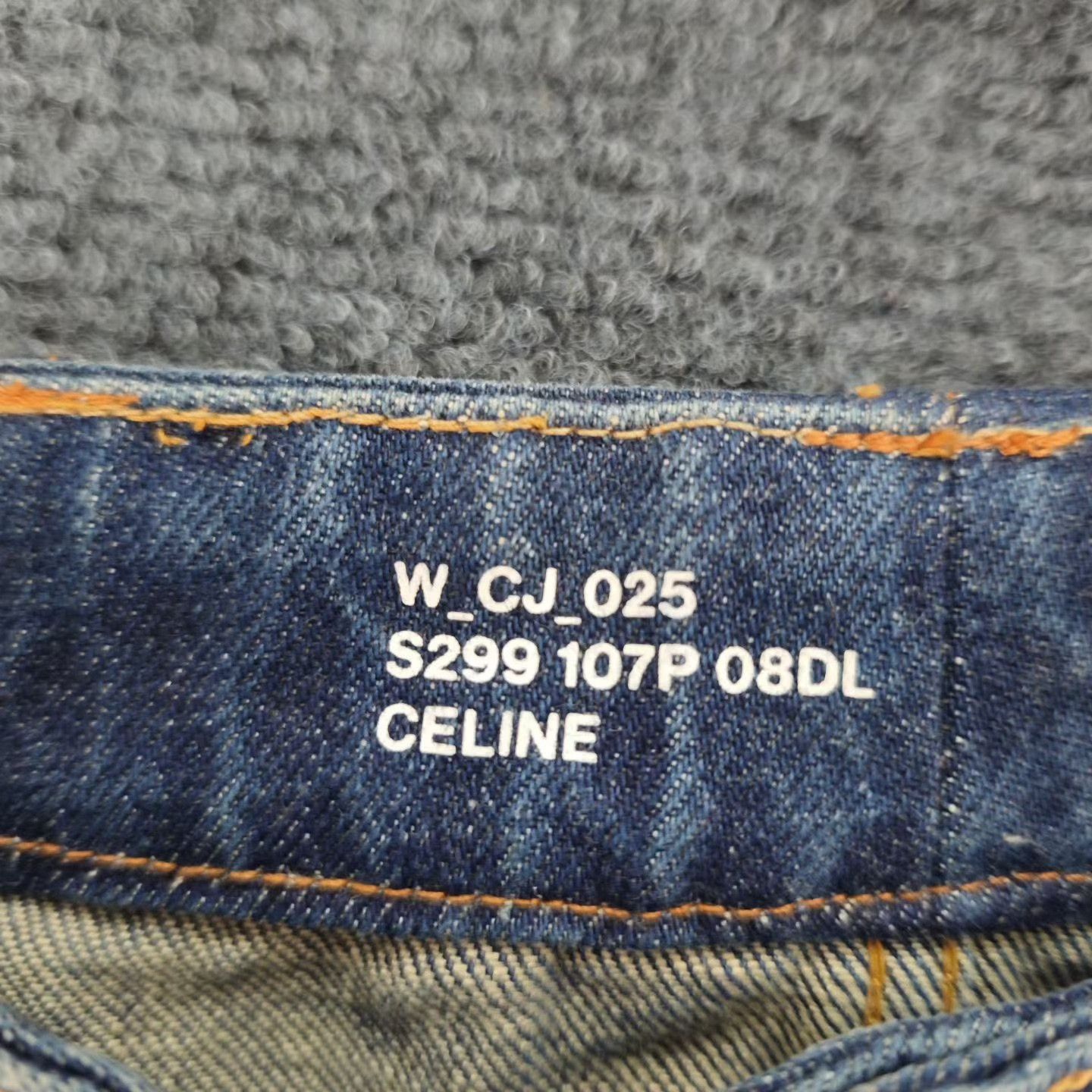 Celine Celine Triomphe Chain Denim Skirt Size 25" / US 0 / IT 36 - 3 Thumbnail