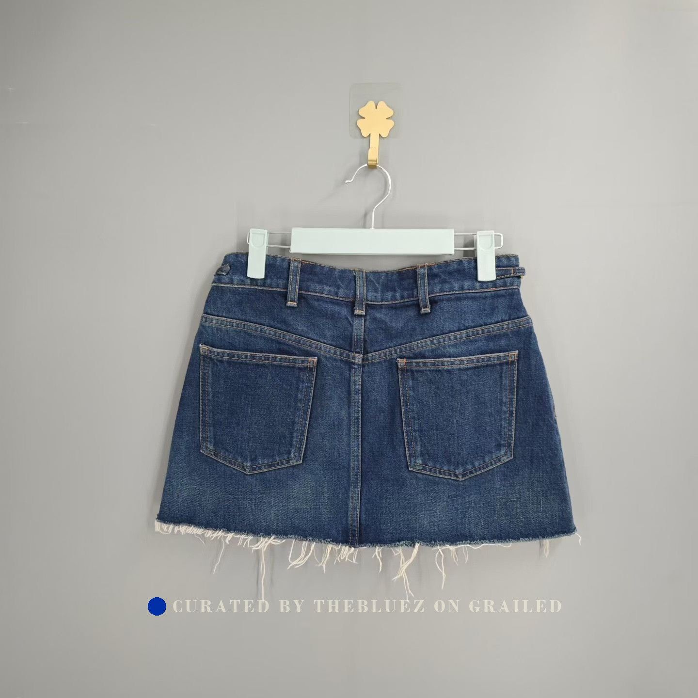 Celine Celine Triomphe Chain Denim Skirt Size 25" / US 0 / IT 36 - 2 Thumbnail