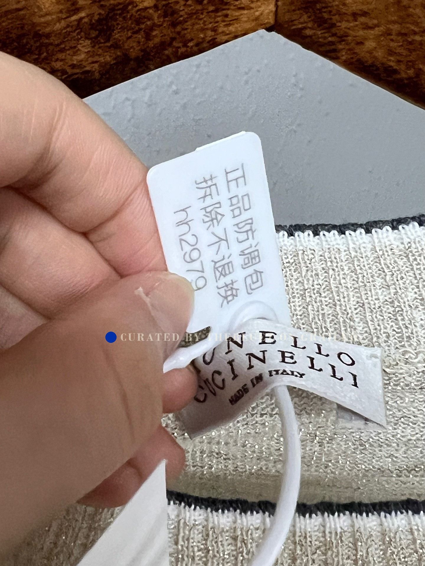 Brunello Cucinelli Brunello Cucinelli Linen Gold Thread Knit Top Size M / US 6-8 / IT 42-44 - 6 Thumbnail