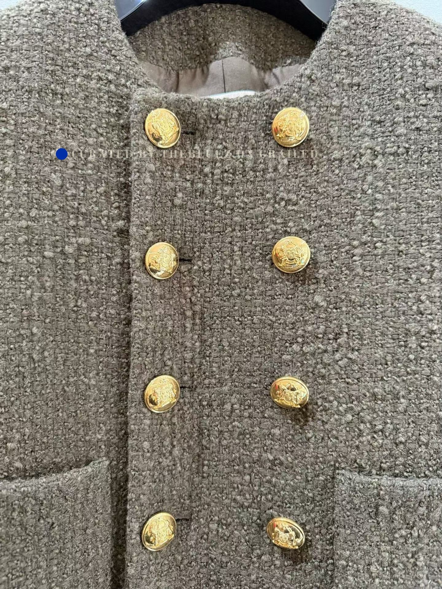 Celine Celine Green Double-Breasted Gold-Button Coat Size XS / US 0-2 / IT 36-38 - 3 Thumbnail