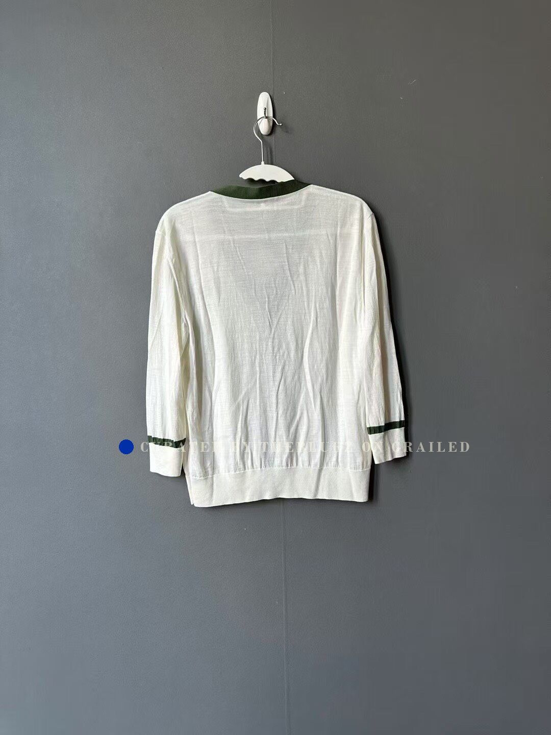 Loewe Loewe White Green Thin Cardigan Size L / US 10 / IT 46 - 2 Thumbnail