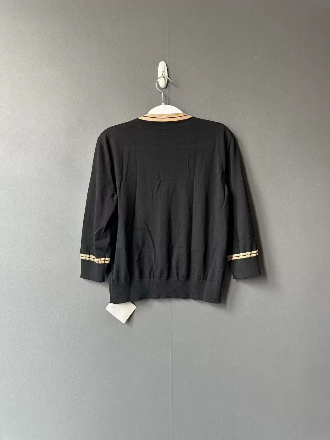 Loewe Loewe Black Embroidered Logo Cardigan Size S / US 4 / IT 40 - 2 Thumbnail