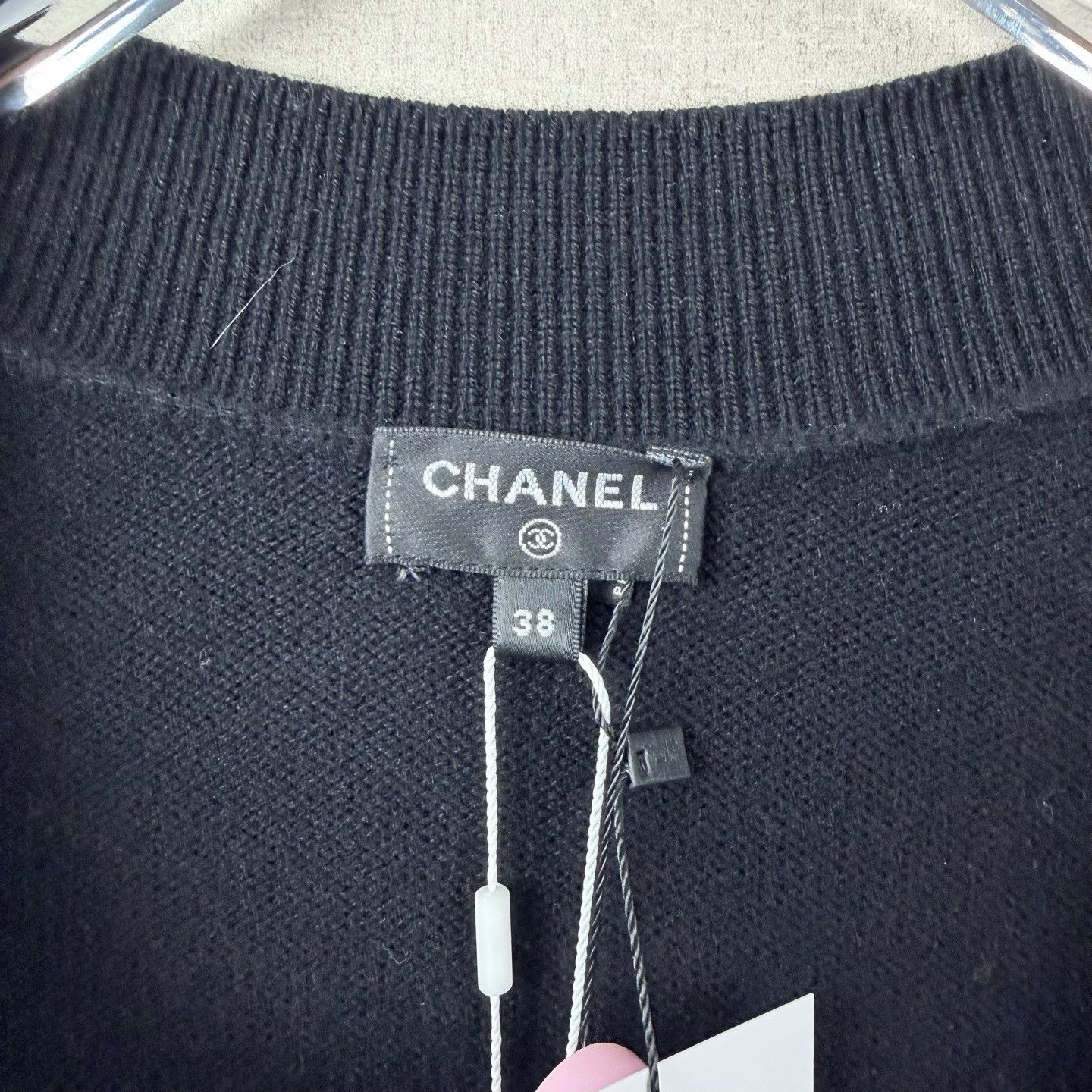 Chanel Chanel 22A Crystal Logo Cardigan Coat Size S / US 4 / IT 40 - 3 Thumbnail