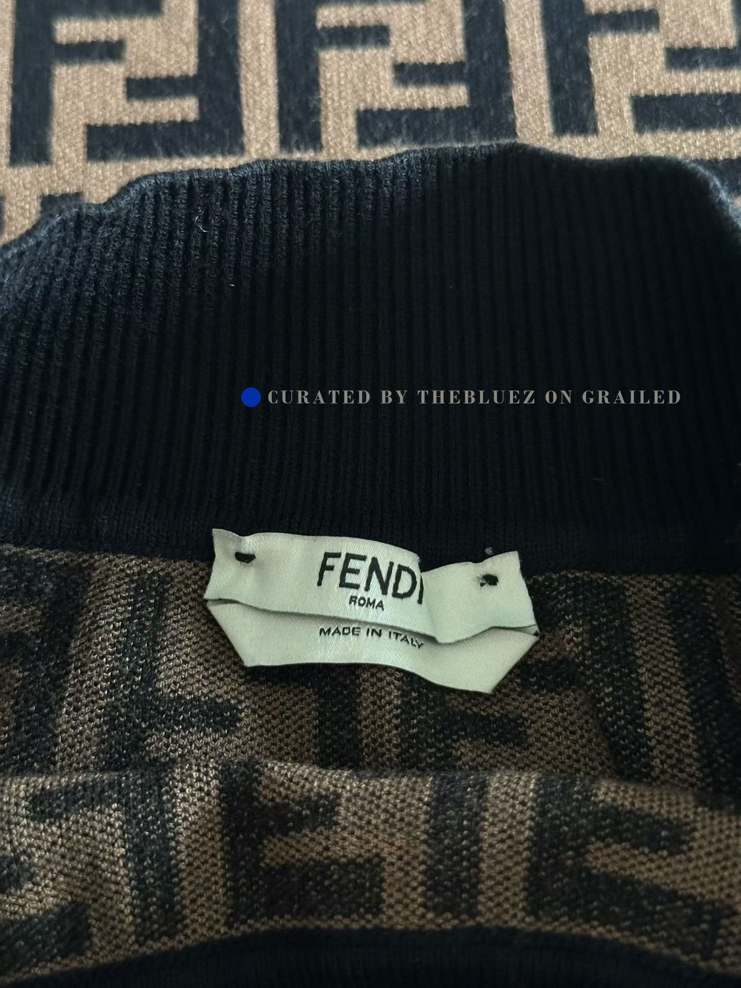 Fendi Fendi All-Over Print Knit Dress Size 38" / US 16 / IT 52 - 3 Thumbnail