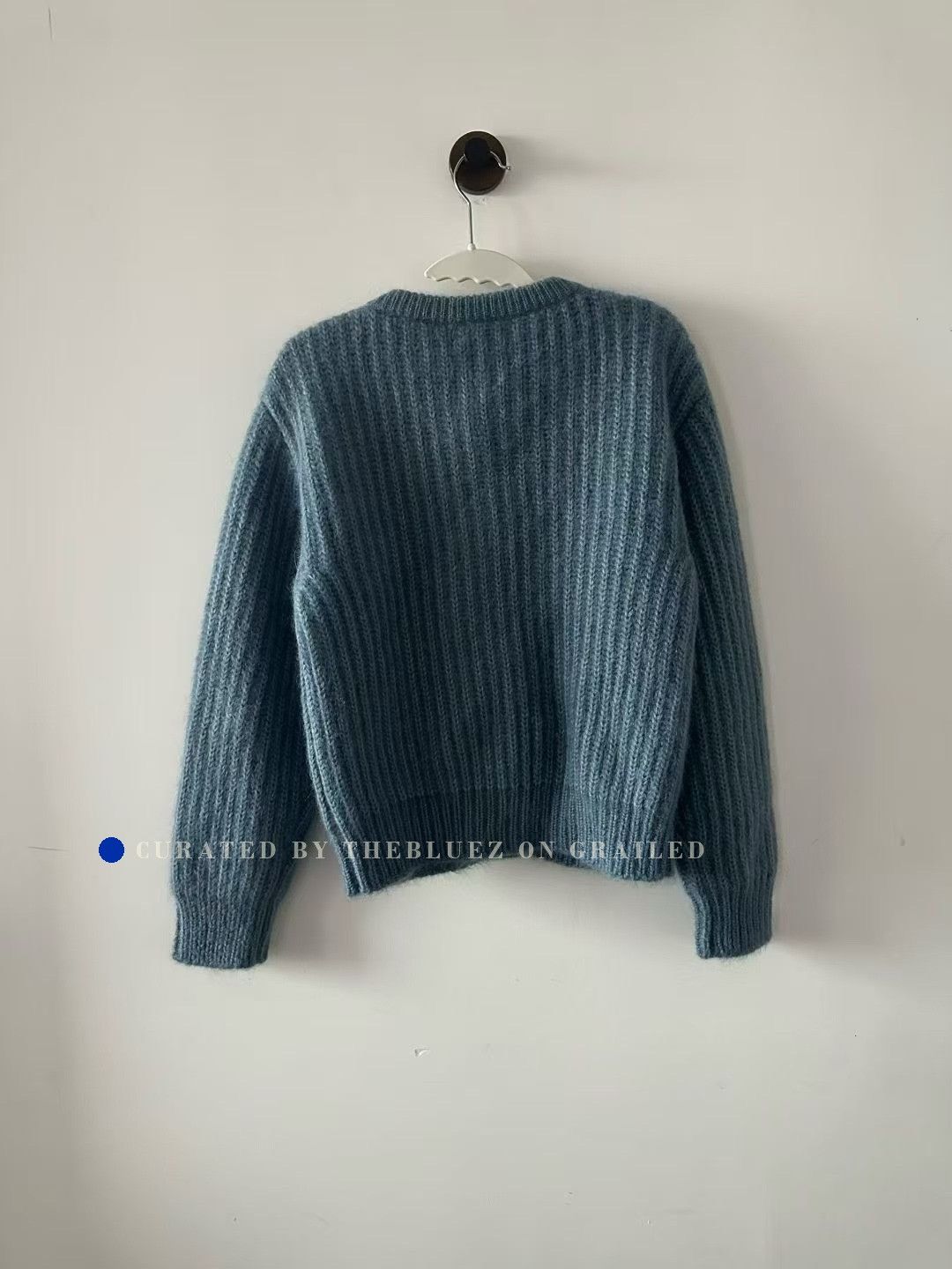 Celine Celine Haze Blue Gold Button Mohair Coat Size XS / US 0-2 / IT 36-38 - 2 Thumbnail