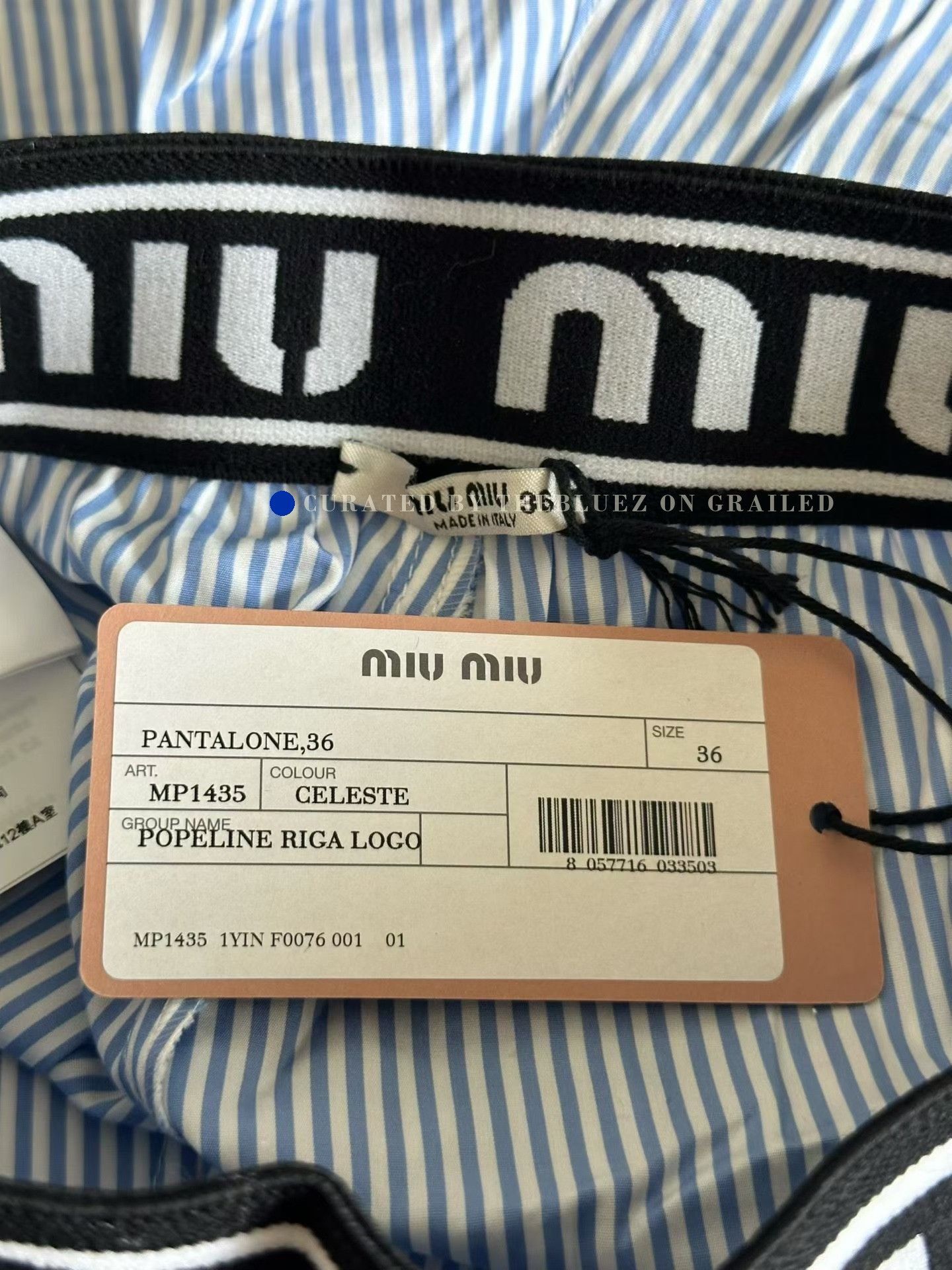 Miu Miu Miu Miu Blue White Striped Shorts Size 36" / US 14 / IT 50 - 5 Thumbnail