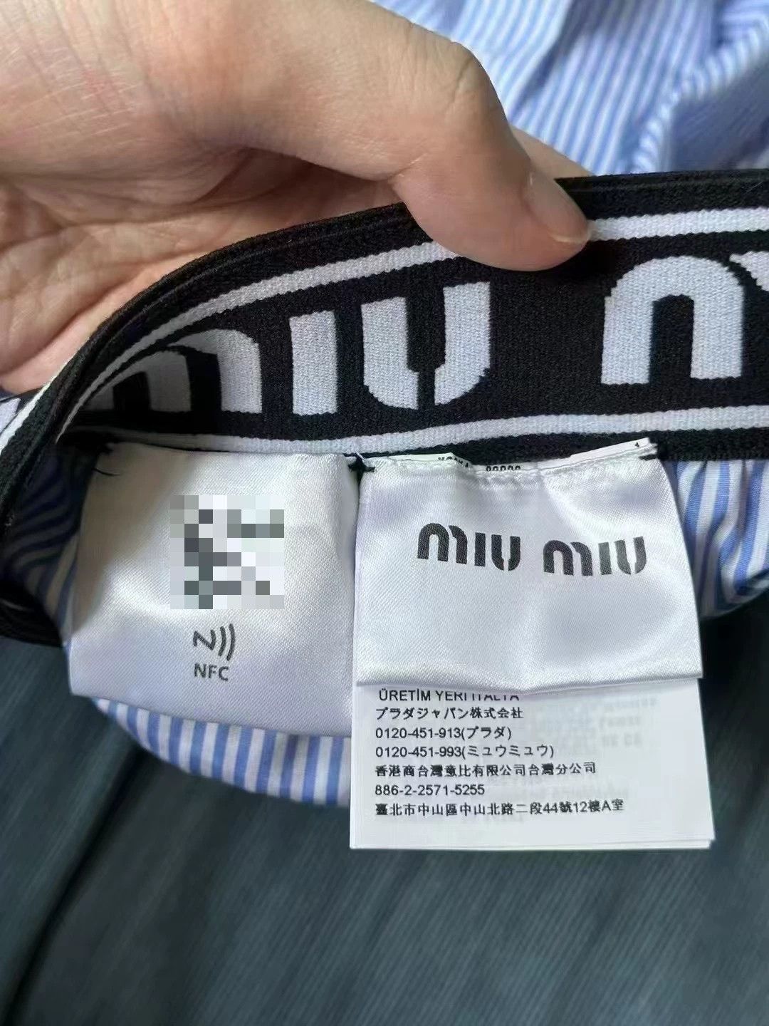 Miu Miu Miu Miu Blue White Striped Shorts Size 36" / US 14 / IT 50 - 4 Thumbnail