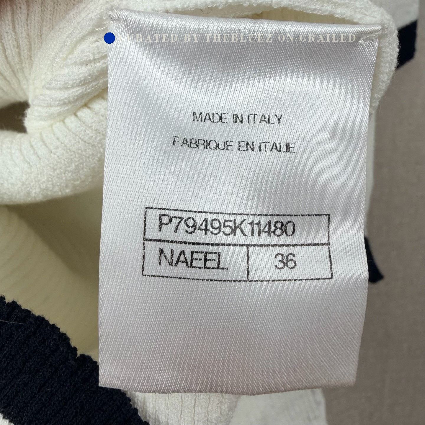 Chanel Chanel 25s Black White Knit Short Sleeve Size XS / US 0-2 / IT 36-38 - 4 Thumbnail
