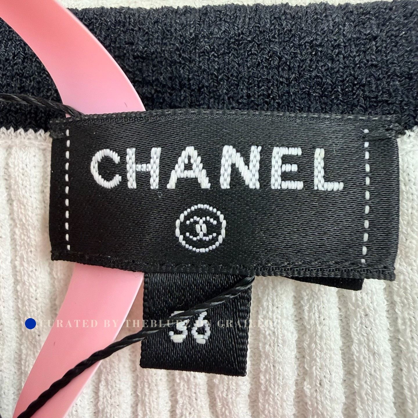 Chanel Chanel 25s Black White Knit Short Sleeve Size XS / US 0-2 / IT 36-38 - 5 Thumbnail