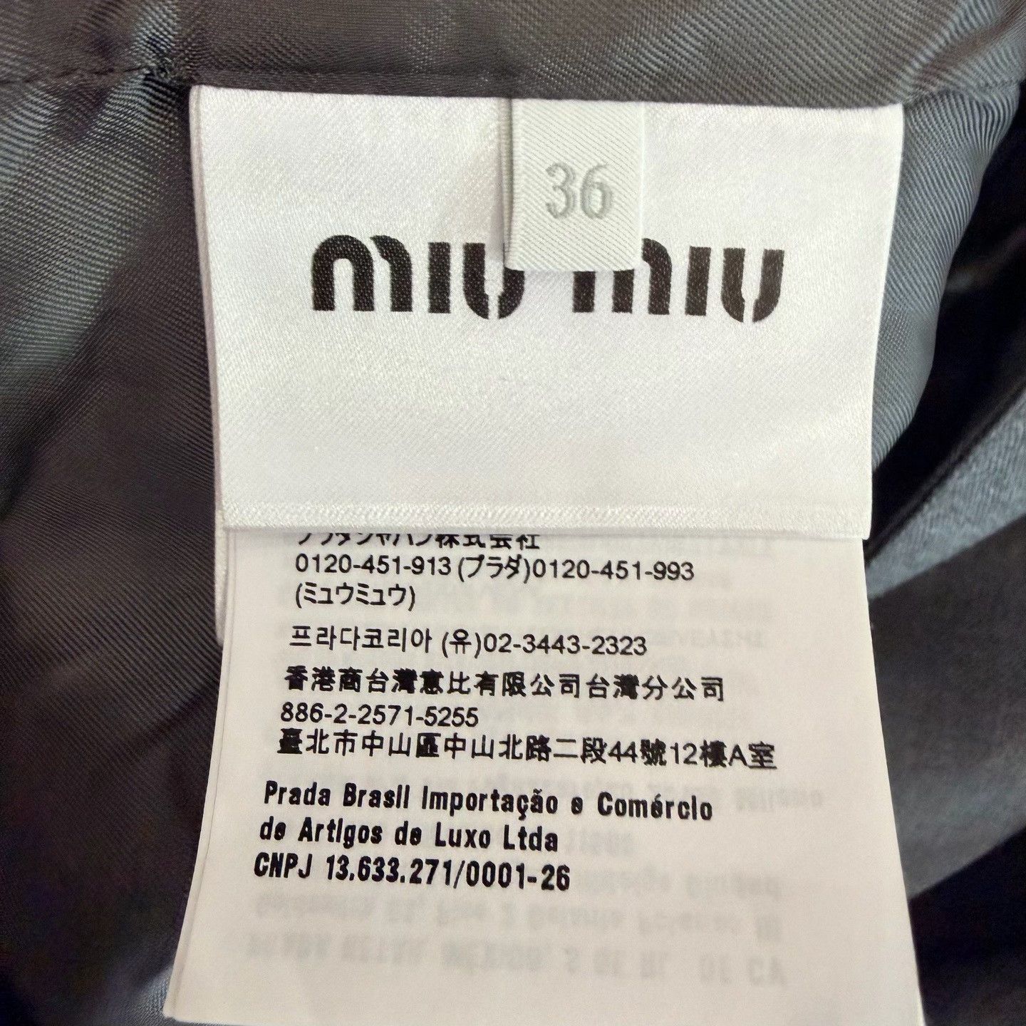 Miu Miu Miu Miu Blue-Gray Collar Wool Jacket Size XS / US 0-2 / IT 36-38 - 5 Thumbnail