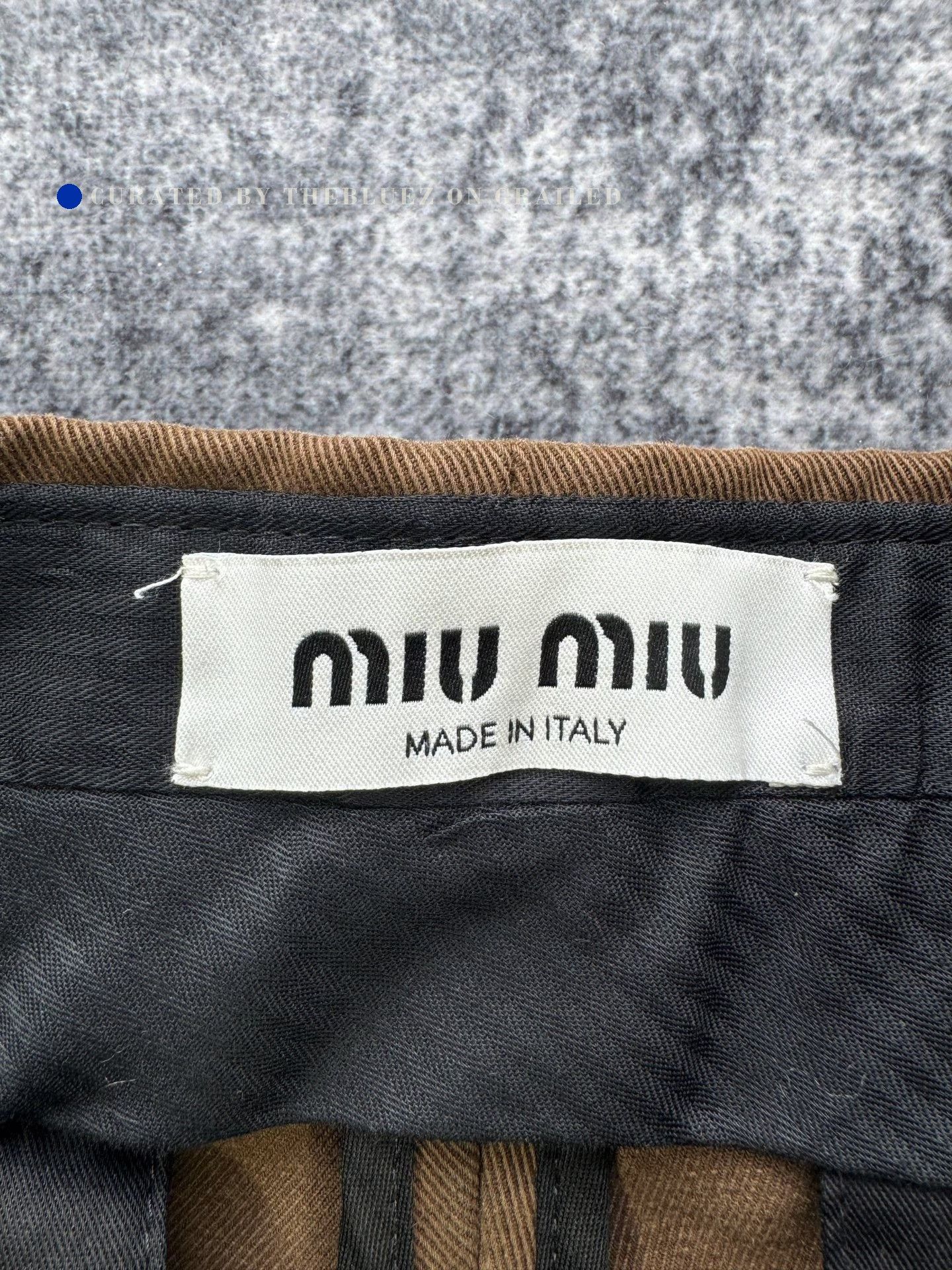 Miu Miu Miu Miu Brown Embroidered Logo Shorts Size 36" / US 14 / IT 50 - 3 Thumbnail