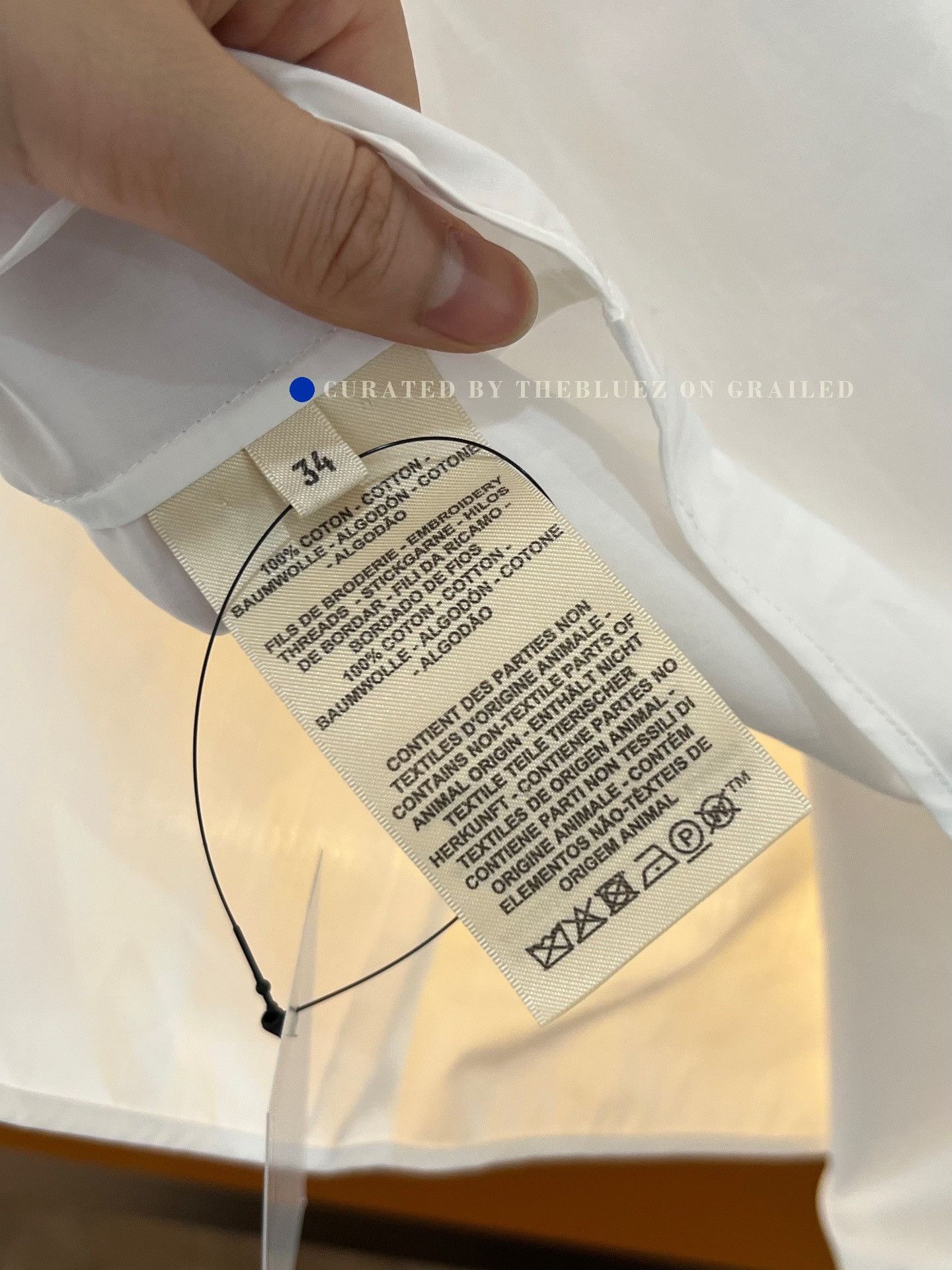 Hermes Hermes Heavy Embroidery Waist-Cinched Shirt Size XXS / US 00 / IT 34 - 4 Thumbnail