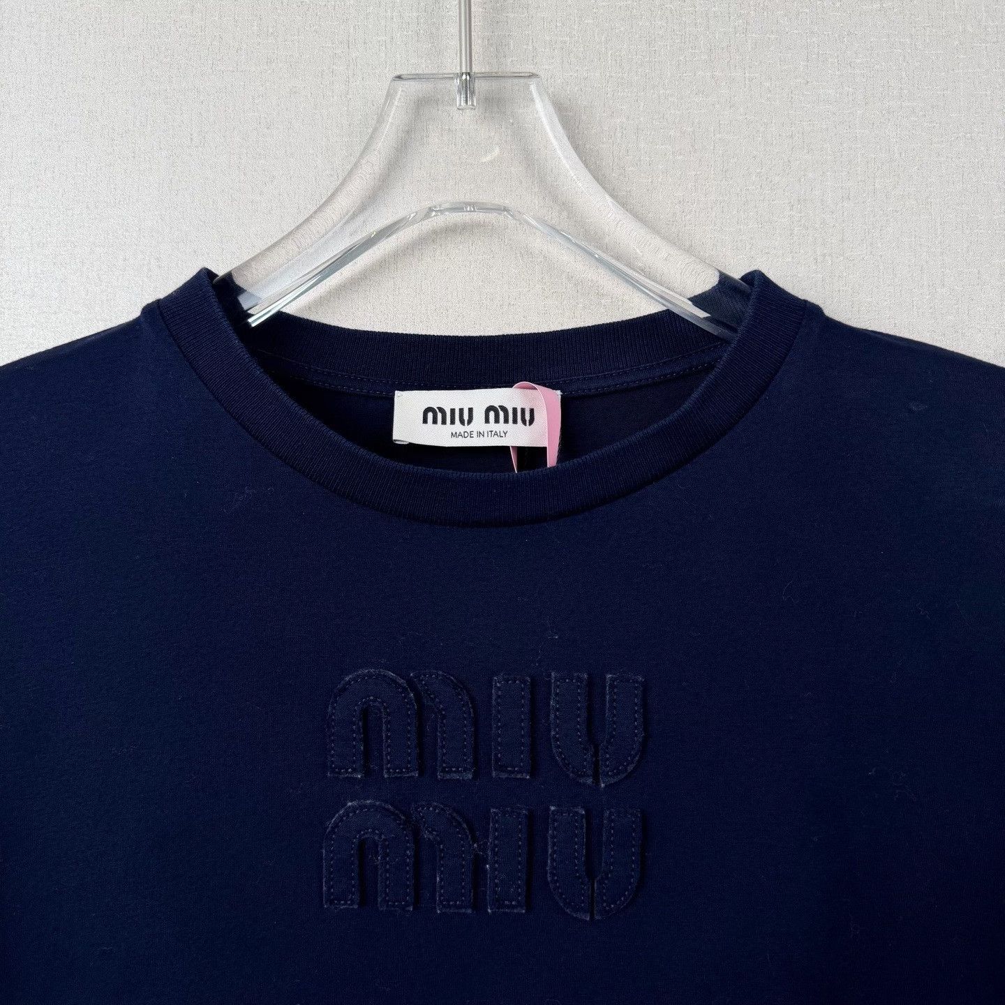 Miu Miu Miu Miu Blue Logo Long Sleeve Top Size S / US 4 / IT 40 - 2 Thumbnail