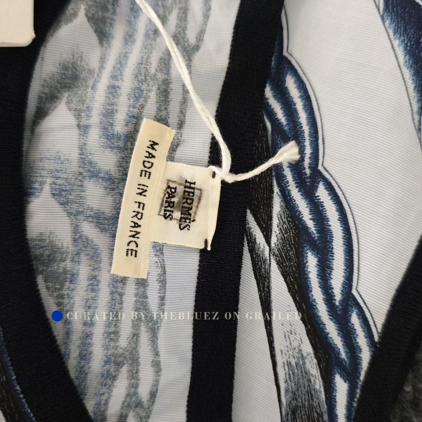 Hermes Hermes Blue Rope Pattern Spliced Vest Size XXS / US 00 / IT 34 - 4 Thumbnail