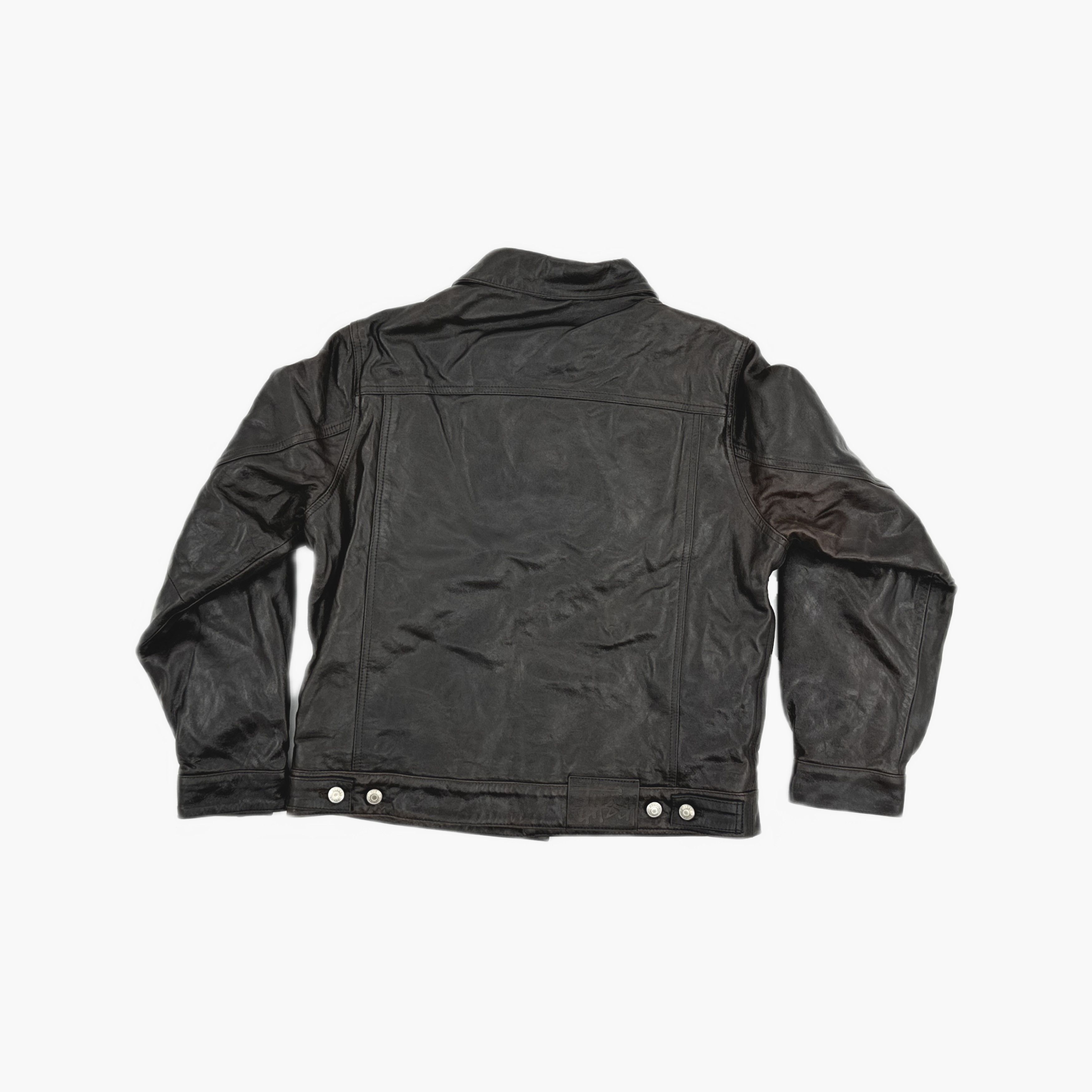 Stussy Stussy Leather Trucker Jacket Size S Size US S / EU 44-46 / 1 - 2 Thumbnail