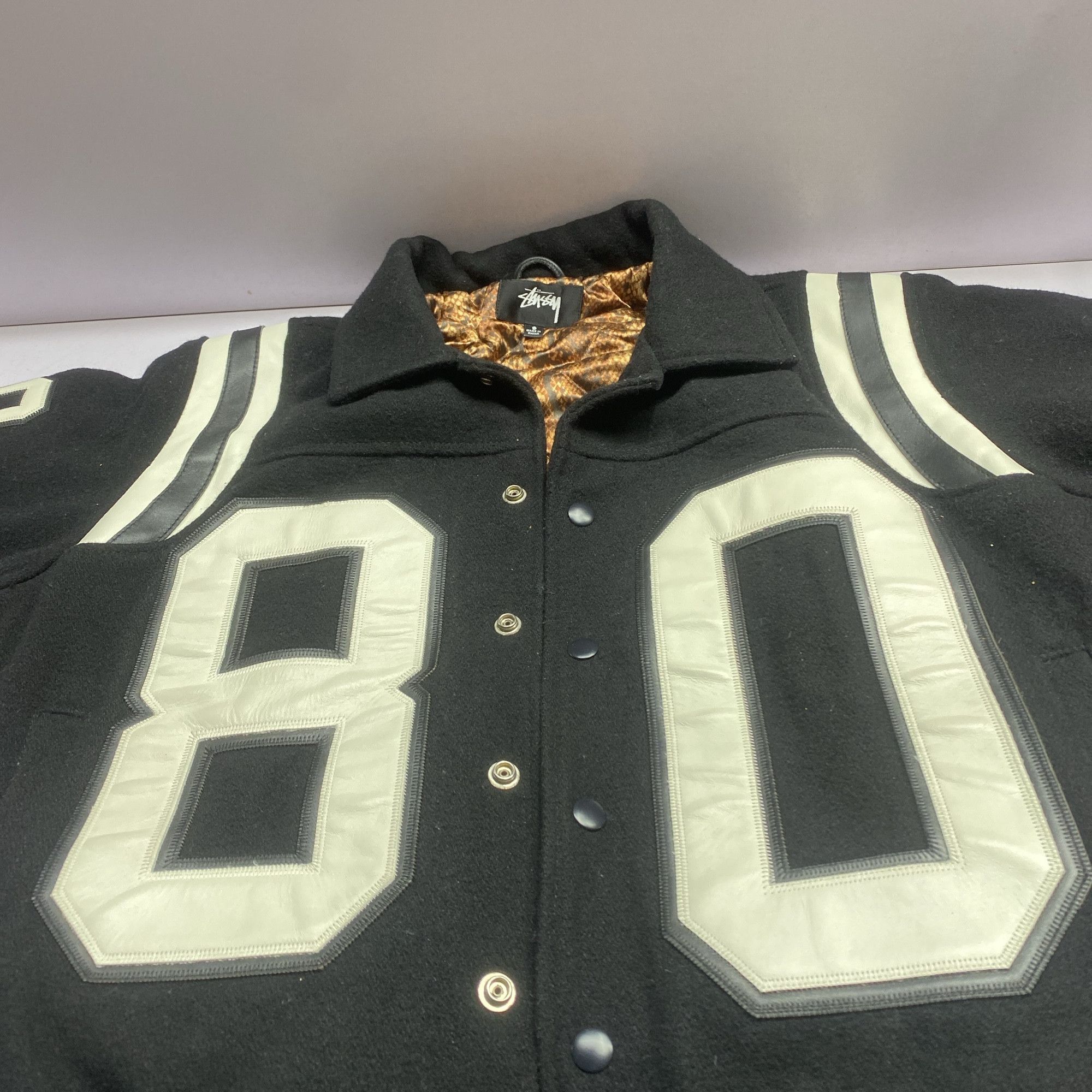 Stussy Stussy 80 Varsity Bomber Jacket Size S Size US S / EU 44-46 / 1 - 3 Thumbnail