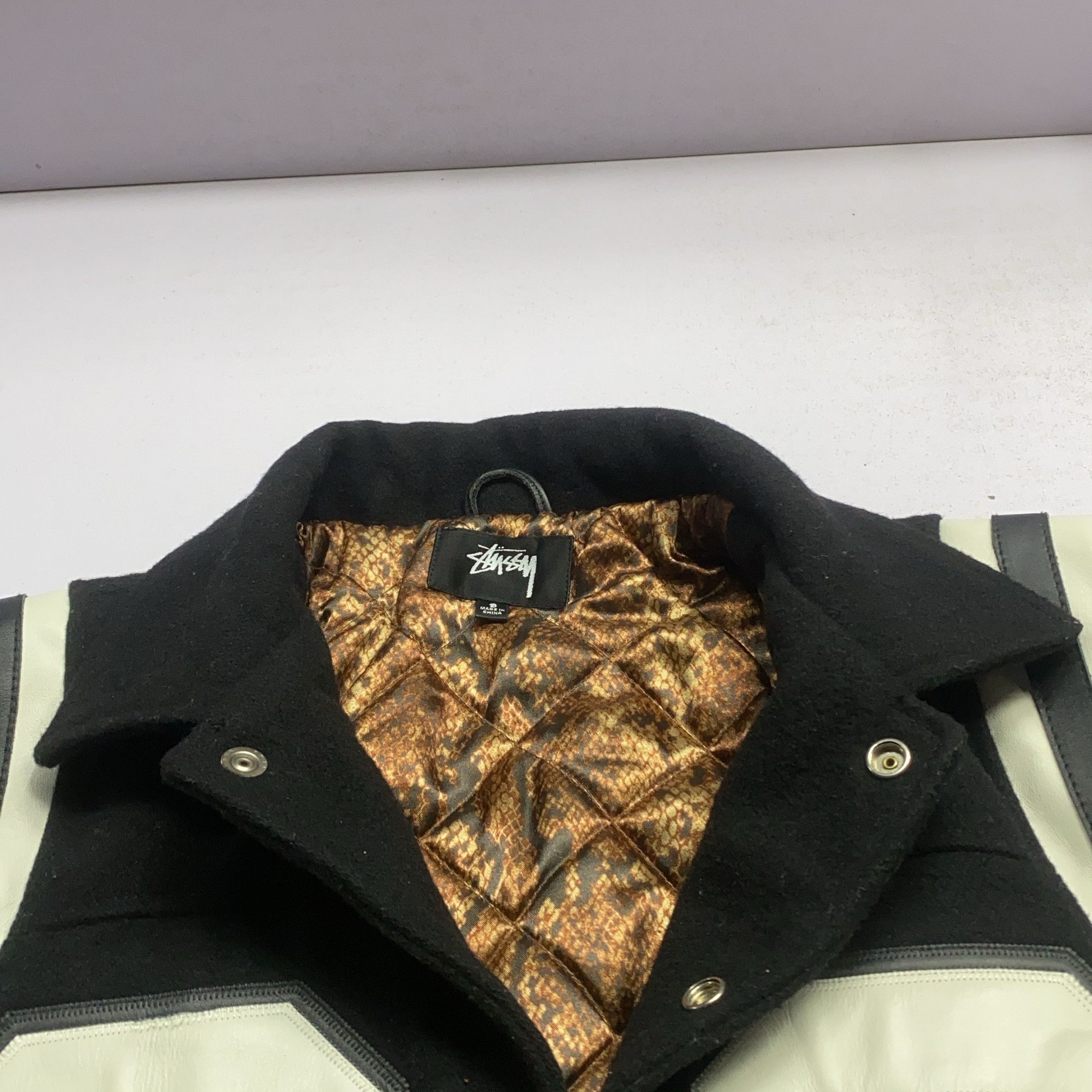 Stussy Stussy 80 Varsity Bomber Jacket Size S Size US S / EU 44-46 / 1 - 6 Thumbnail