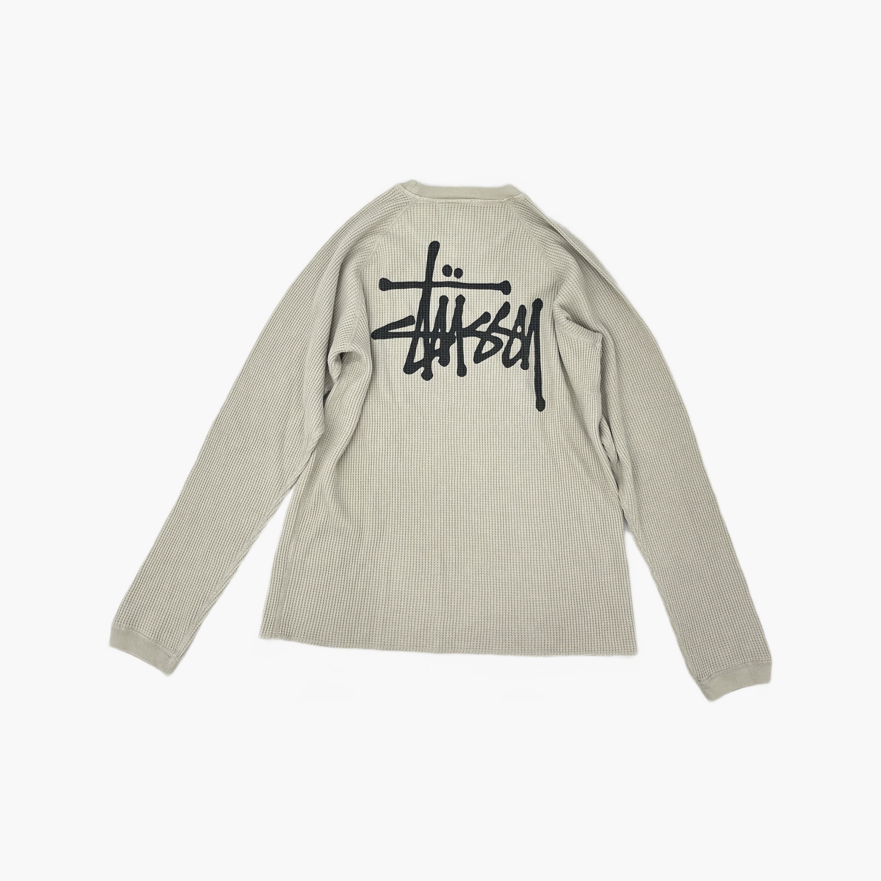 Stussy Stussy Waffle Knit Long Sleeve T-Shirt Size L Size US L / EU 52-54 / 3 - 2 Thumbnail