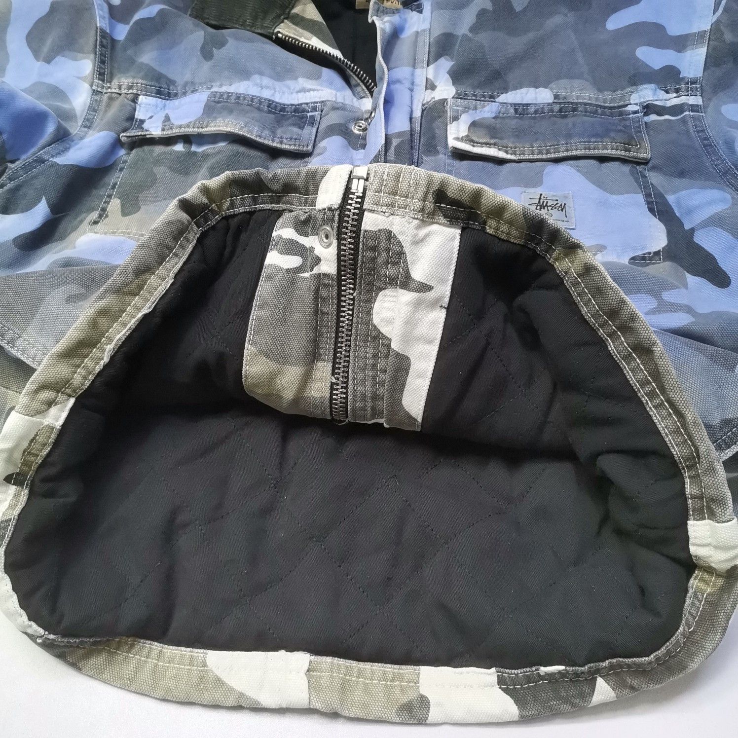 Stussy Stüssy Blue Camo Shop Jacket Size S Size US S / EU 44-46 / 1 - 8 Thumbnail