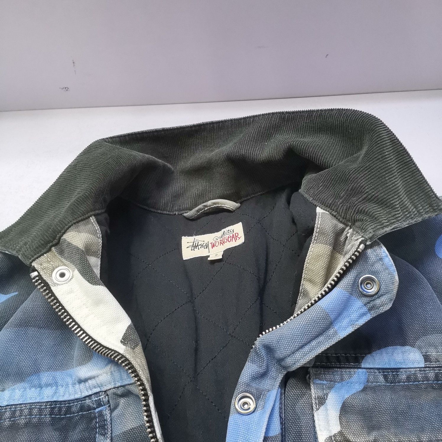 Stussy Stüssy Blue Camo Shop Jacket Size S Size US S / EU 44-46 / 1 - 7 Thumbnail