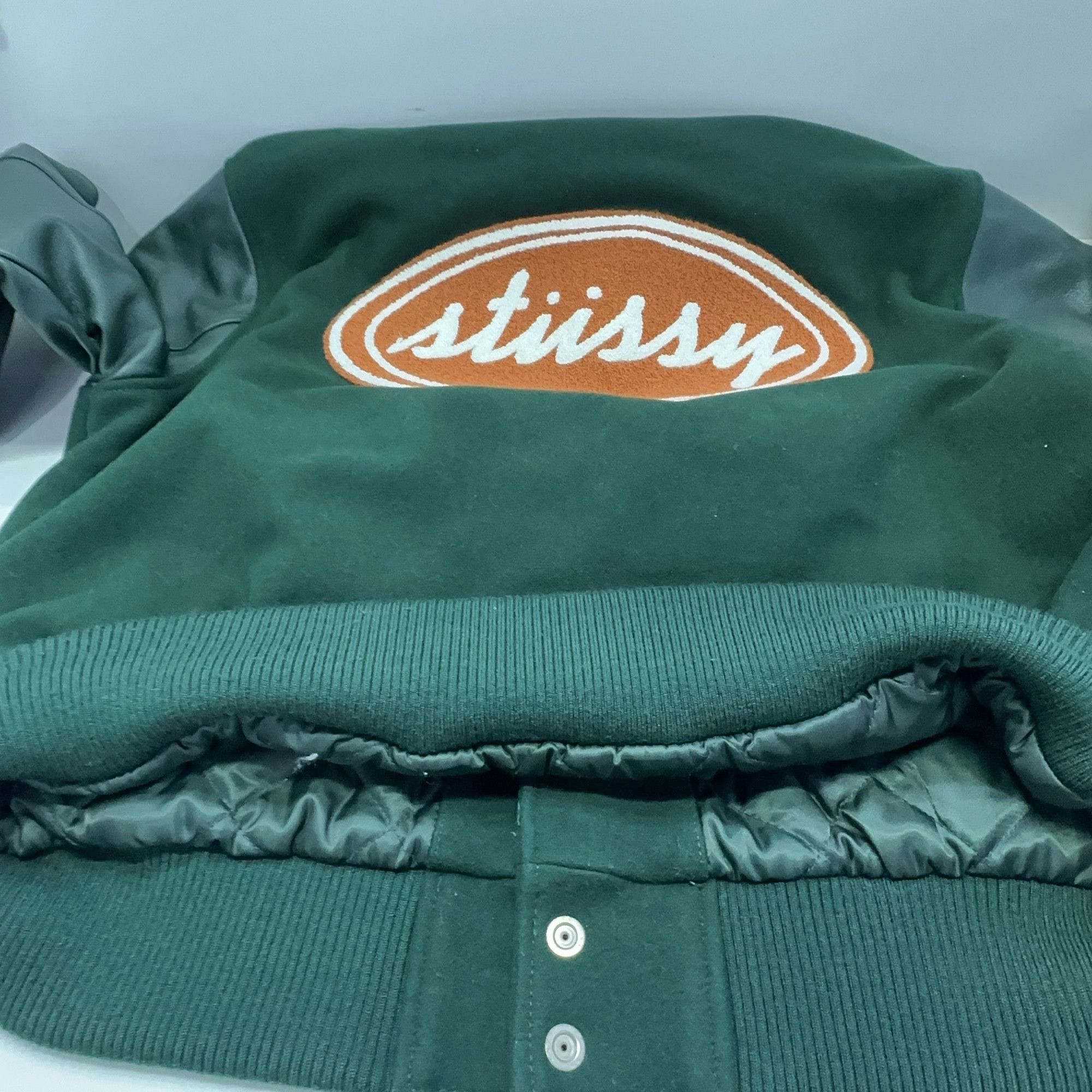 Stussy Stussy Script Oval Varsity Jacket Size L Size US L / EU 52-54 / 3 - 9 Thumbnail