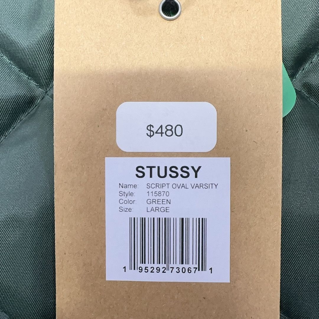 Stussy Stussy Script Oval Varsity Jacket Size L Size US L / EU 52-54 / 3 - 4 Thumbnail