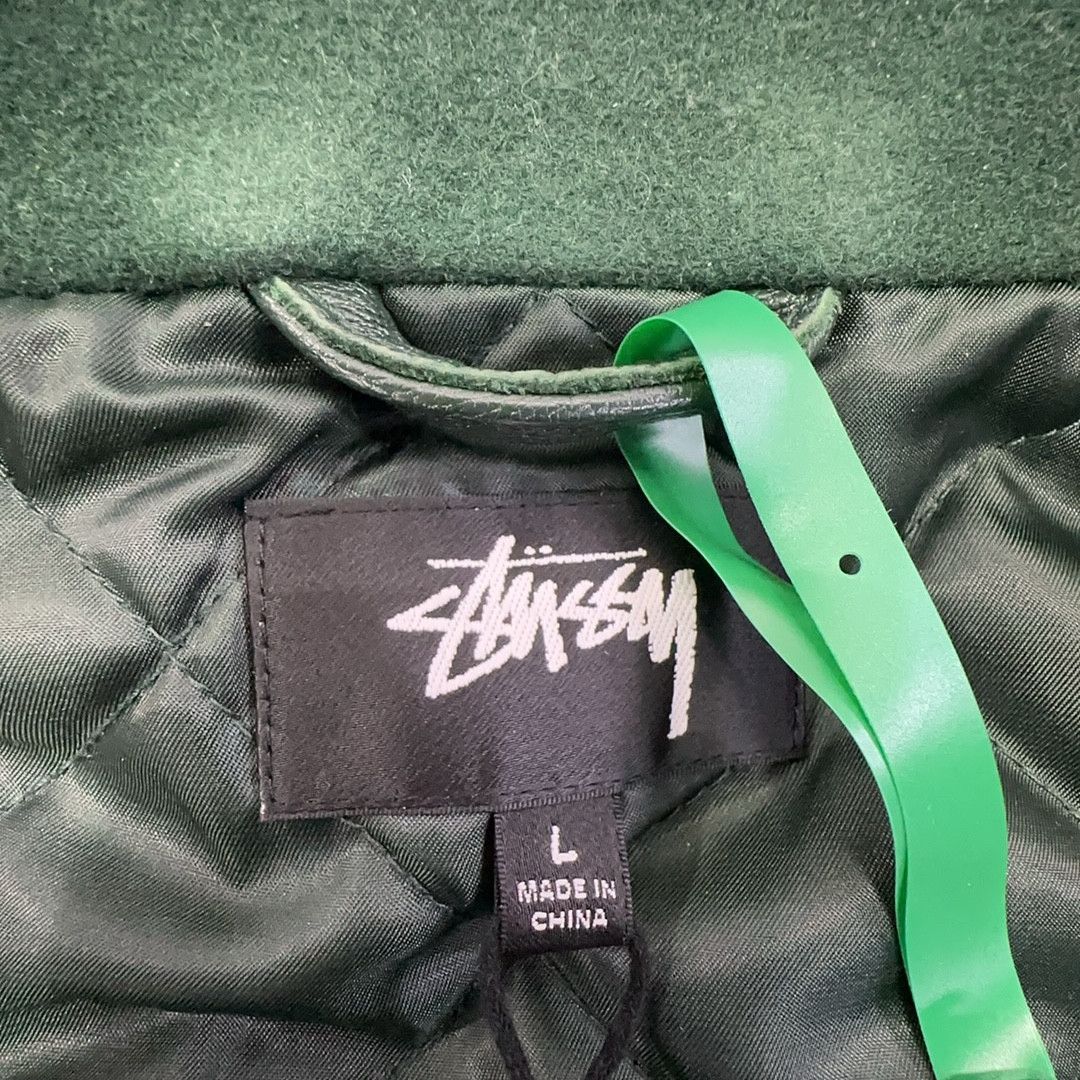 Stussy Stussy Script Oval Varsity Jacket Size L Size US L / EU 52-54 / 3 - 3 Thumbnail