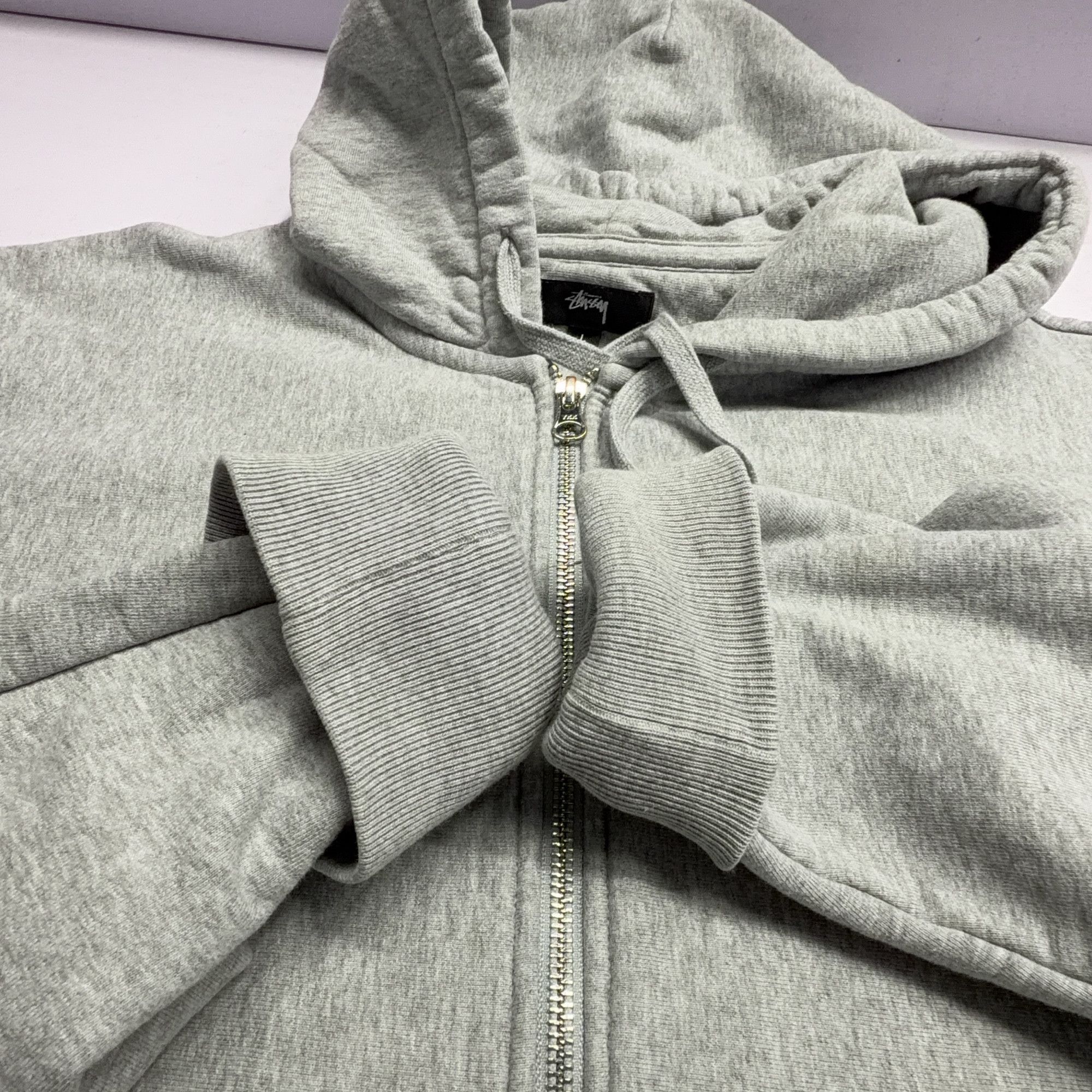 Stussy Stussy Logo Embroidered Zip-up Hoodie Size L Size US L / EU 52-54 / 3 - 11 Thumbnail