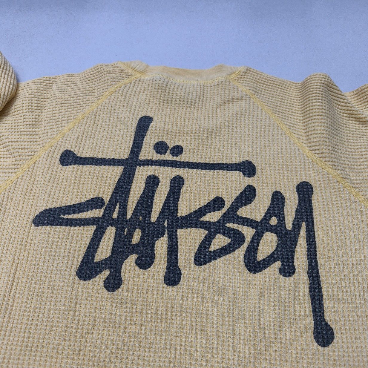 Stussy Stussy Logo Waffle Knit Long Sleeve Size S Size US S / EU 44-46 / 1 - 3 Thumbnail