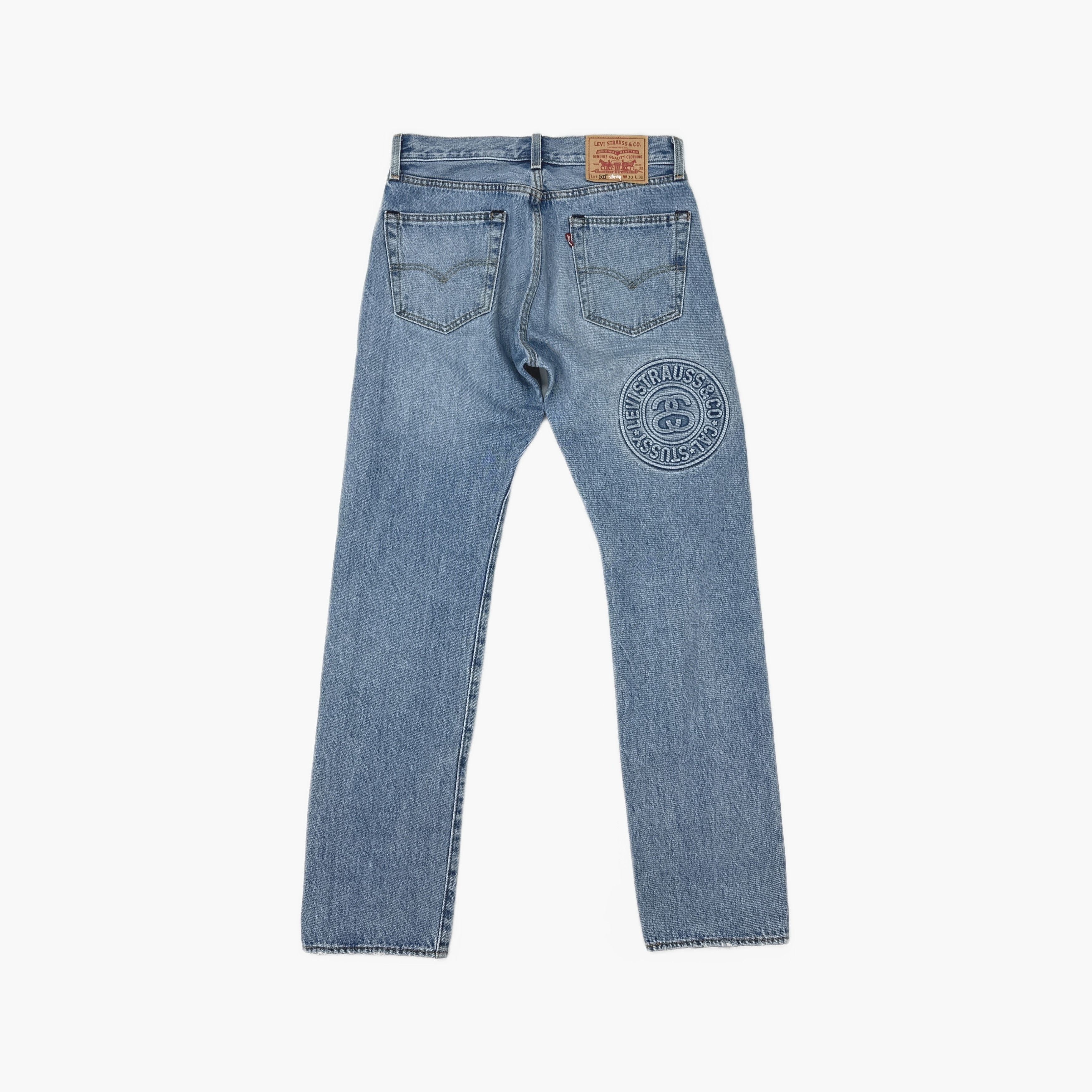 Levi's × Stussy Stussy x Levi's Embossed Logo Denim Jeans Size 30 Size US 30 / EU 46 - 2 Thumbnail