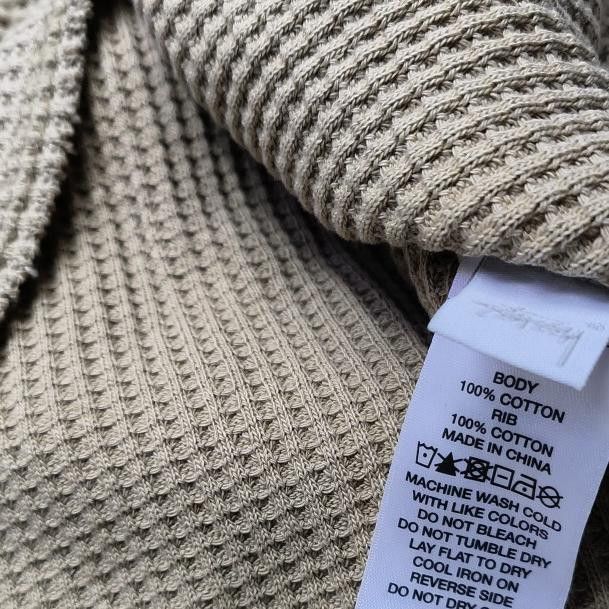 Stussy Stüssy Waffle Knit Logo Long Sleeve T-Shirt Size XL Size US XL / EU 56 / 4 - 9 Thumbnail