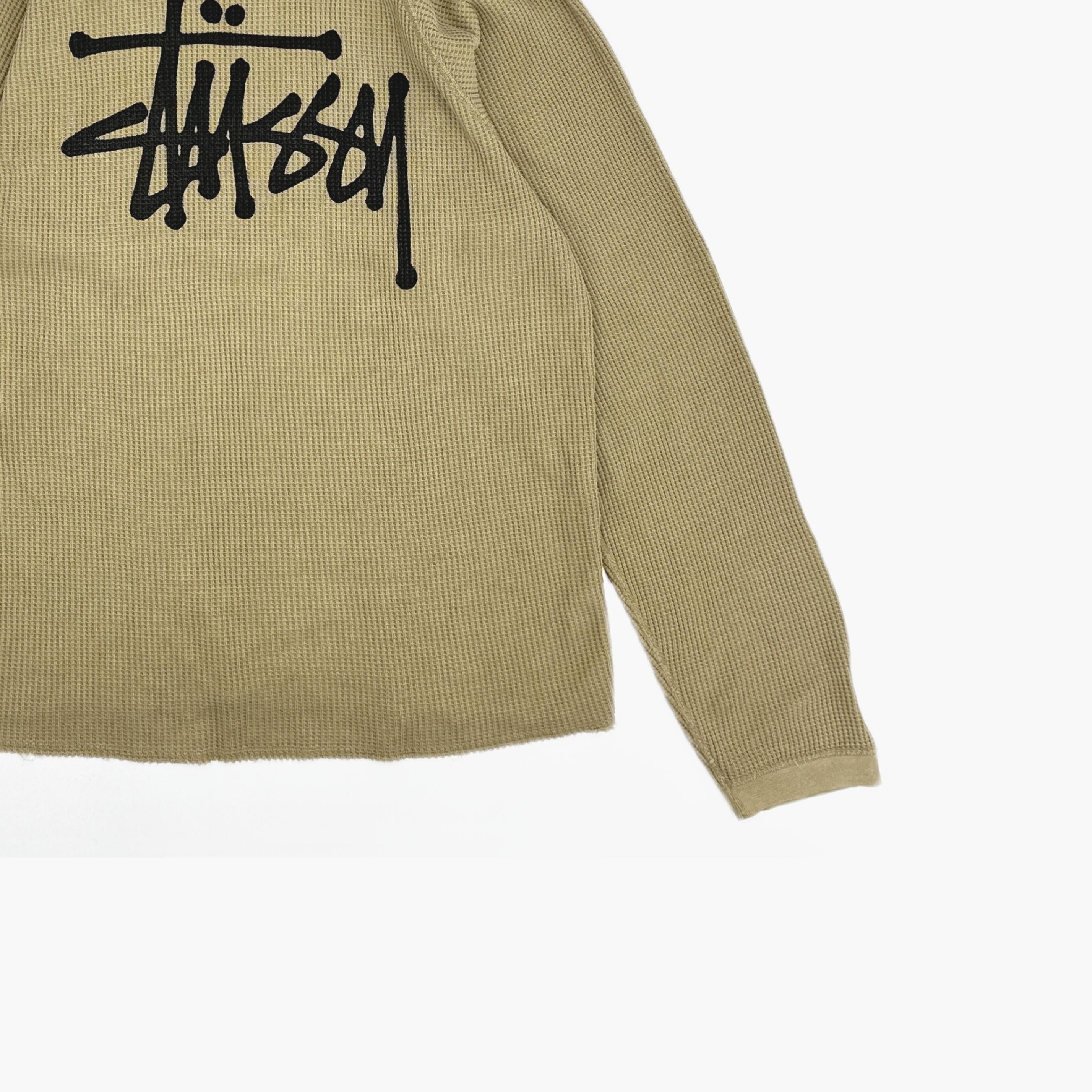 Stussy Stüssy Waffle Knit Logo Long Sleeve T-Shirt Size XL Size US XL / EU 56 / 4 - 5 Thumbnail