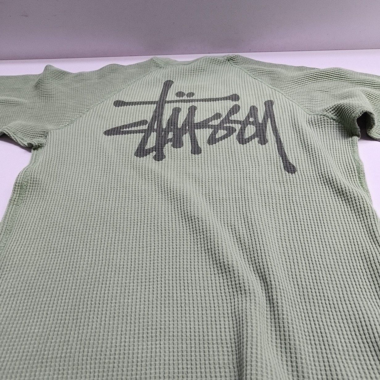 Stussy Stussy Waffle Knit Long Sleeve Tee Size S Size US S / EU 44-46 / 1 - 6 Thumbnail