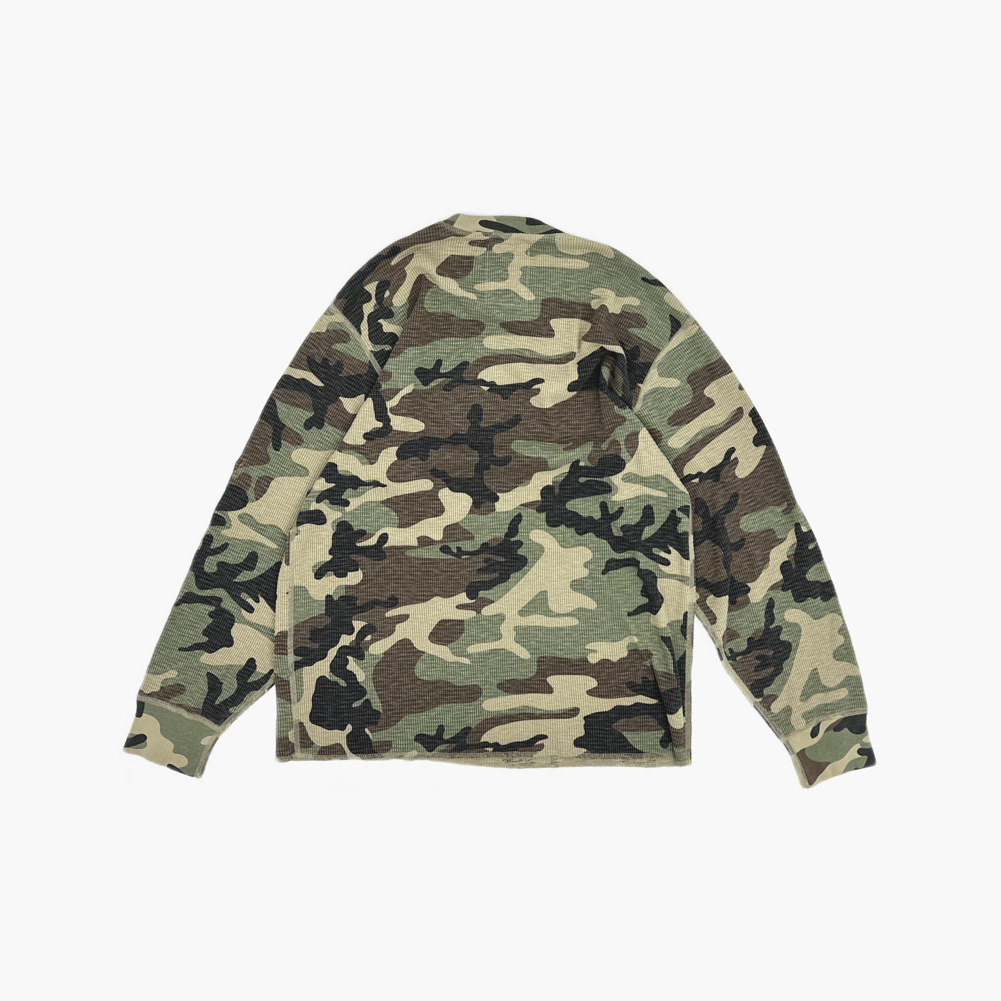Stussy Stussy Camo Thermal Long Sleeve Shirt Size XL Size US XL / EU 56 / 4 - 2 Thumbnail