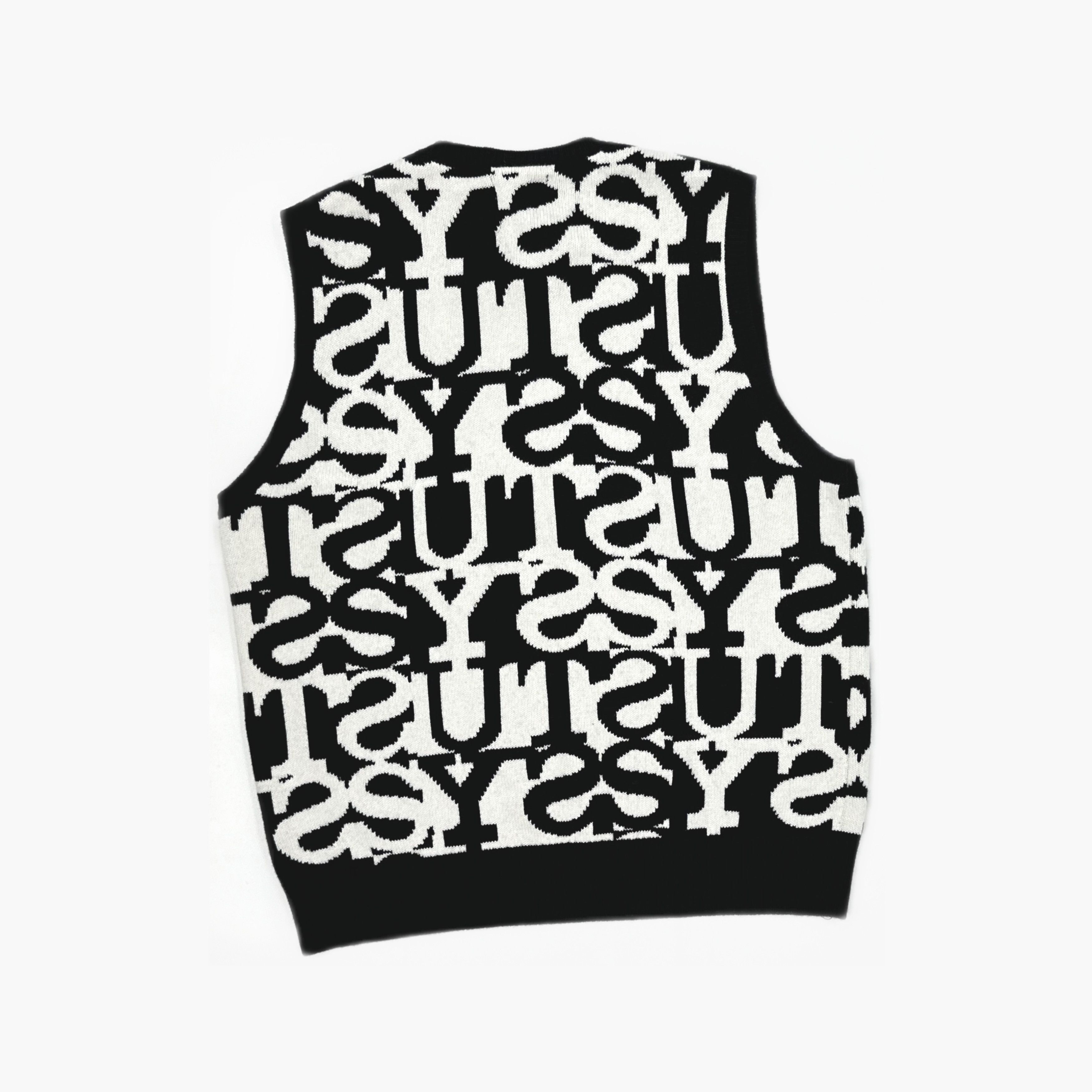 Stussy Stussy Stacked Logo Sweater Vest Size L Size US L / EU 52-54 / 3 - 2 Thumbnail