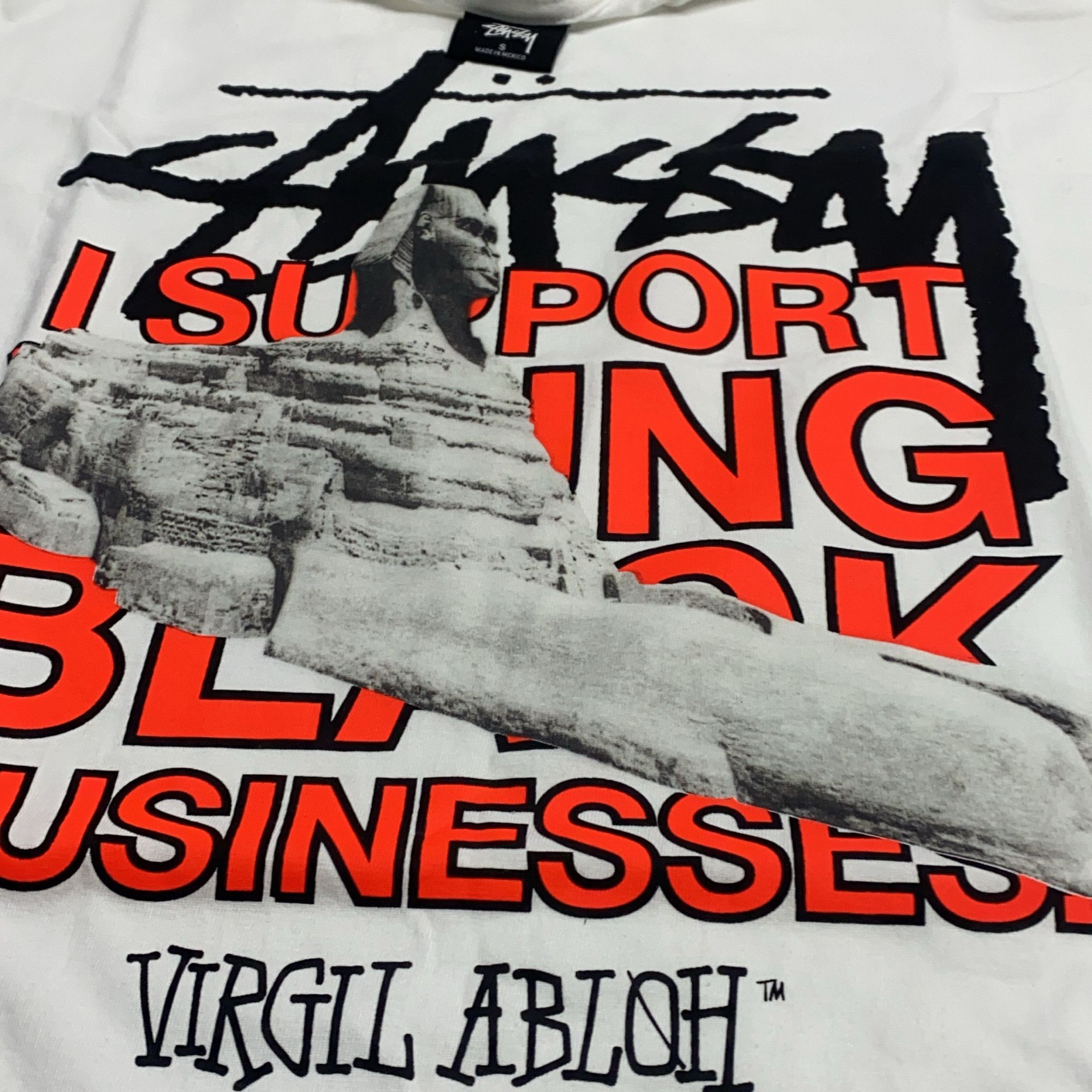 Stussy Stussy x Off-White Virgil Abloh T-Shirt Size S Size US S / EU 44-46 / 1 - 5 Thumbnail