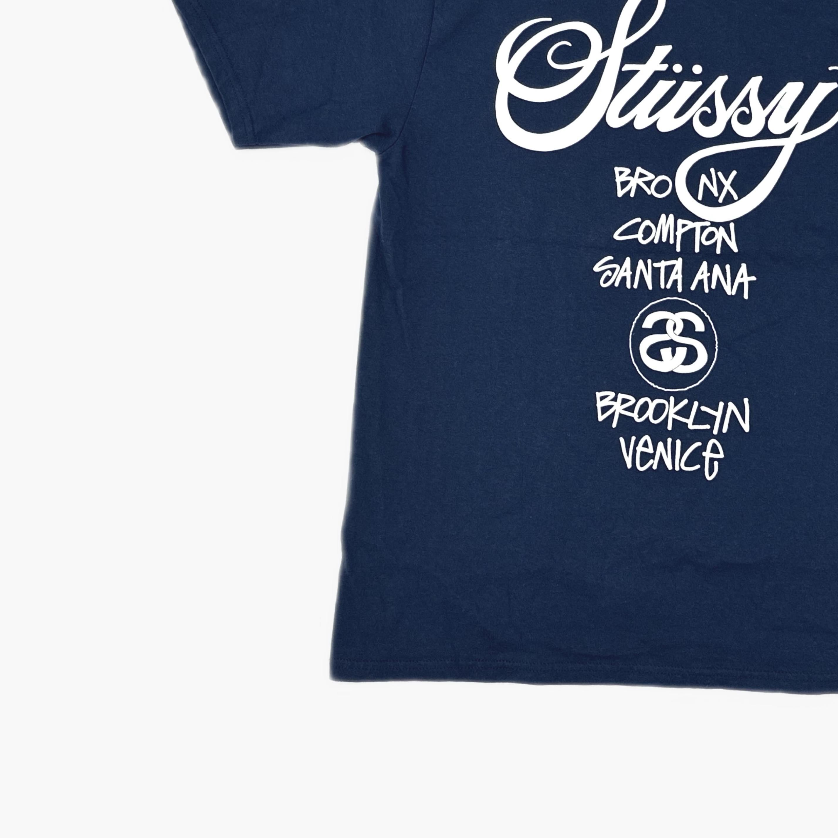 Stussy Stussy World Tour Logo T-Shirt Size L Size US L / EU 52-54 / 3 - 4 Thumbnail