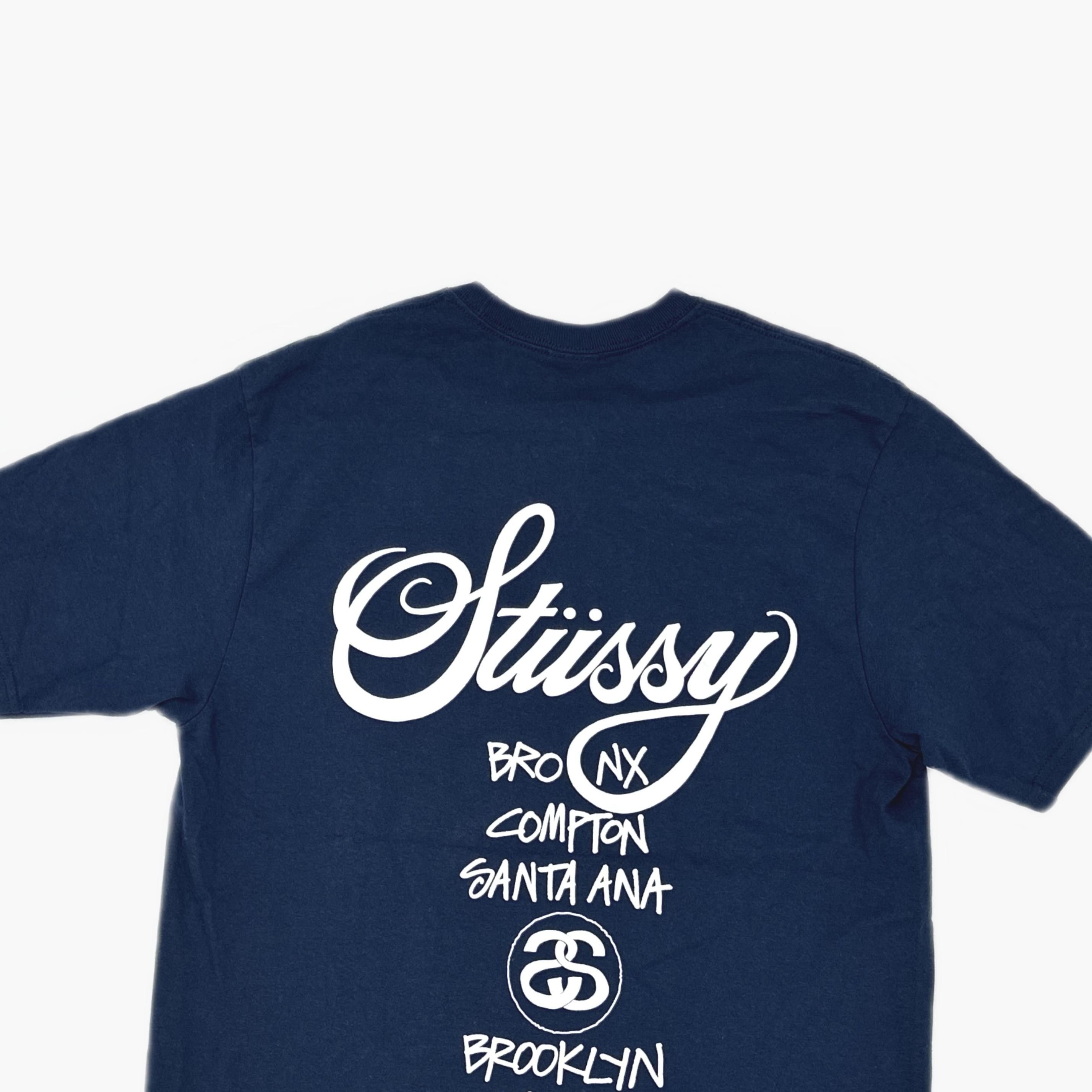 Stussy Stussy World Tour Logo T-Shirt Size L Size US L / EU 52-54 / 3 - 3 Thumbnail