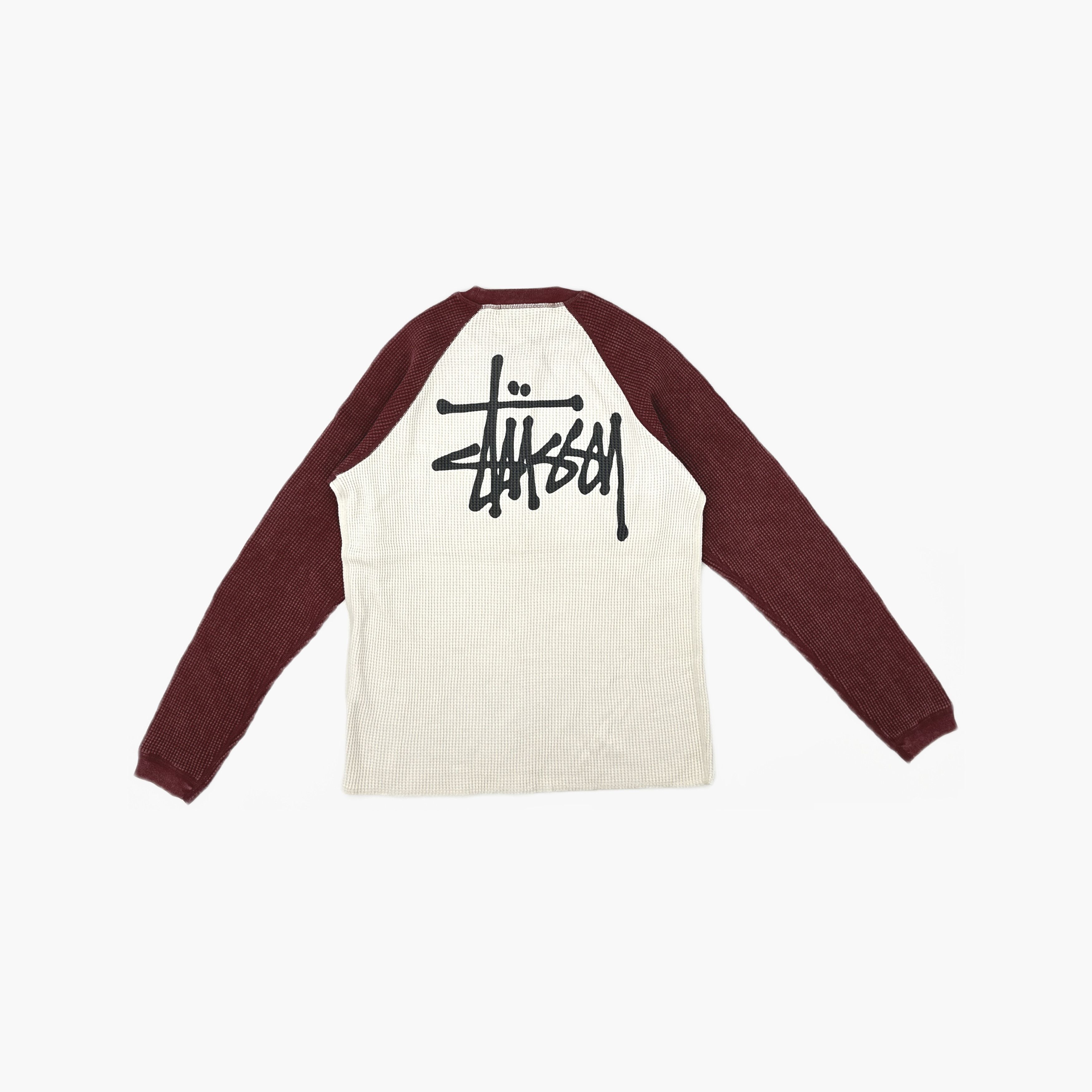 Stussy Stussy Two Tone Thermal Long Sleeve T-Shirt Size S Size US S / EU 44-46 / 1 - 2 Thumbnail
