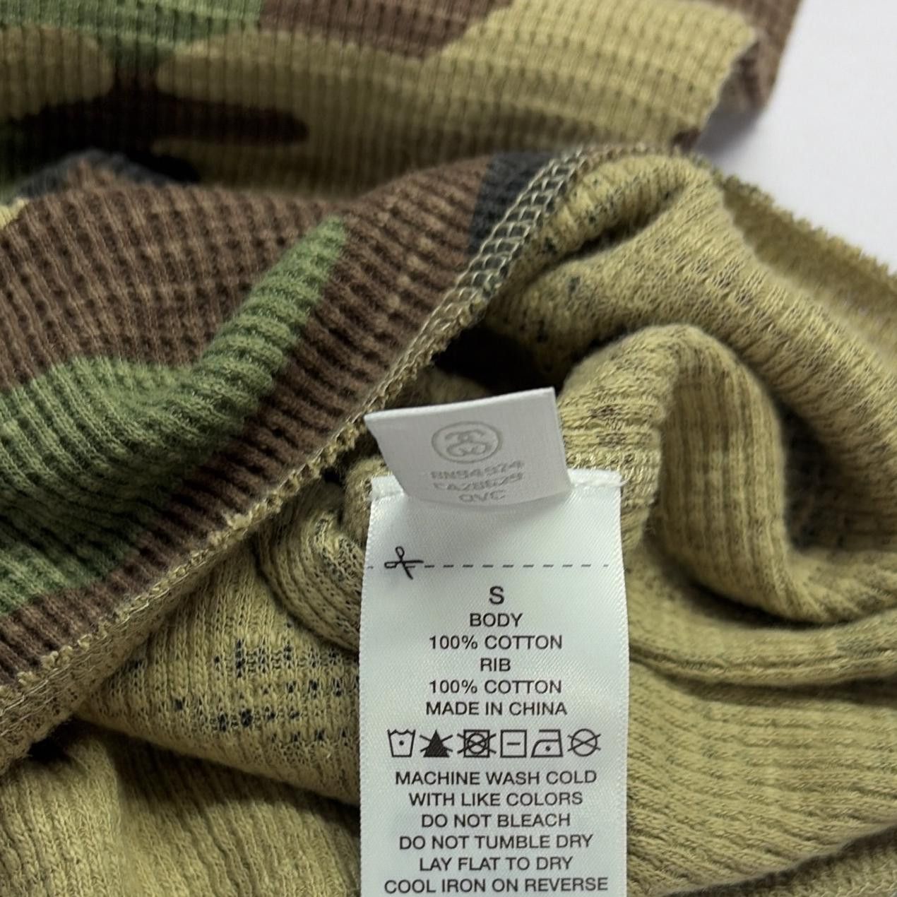 Stussy Stussy Camo Thermal Long Sleeve T-Shirt Size S Size US S / EU 44-46 / 1 - 9 Thumbnail