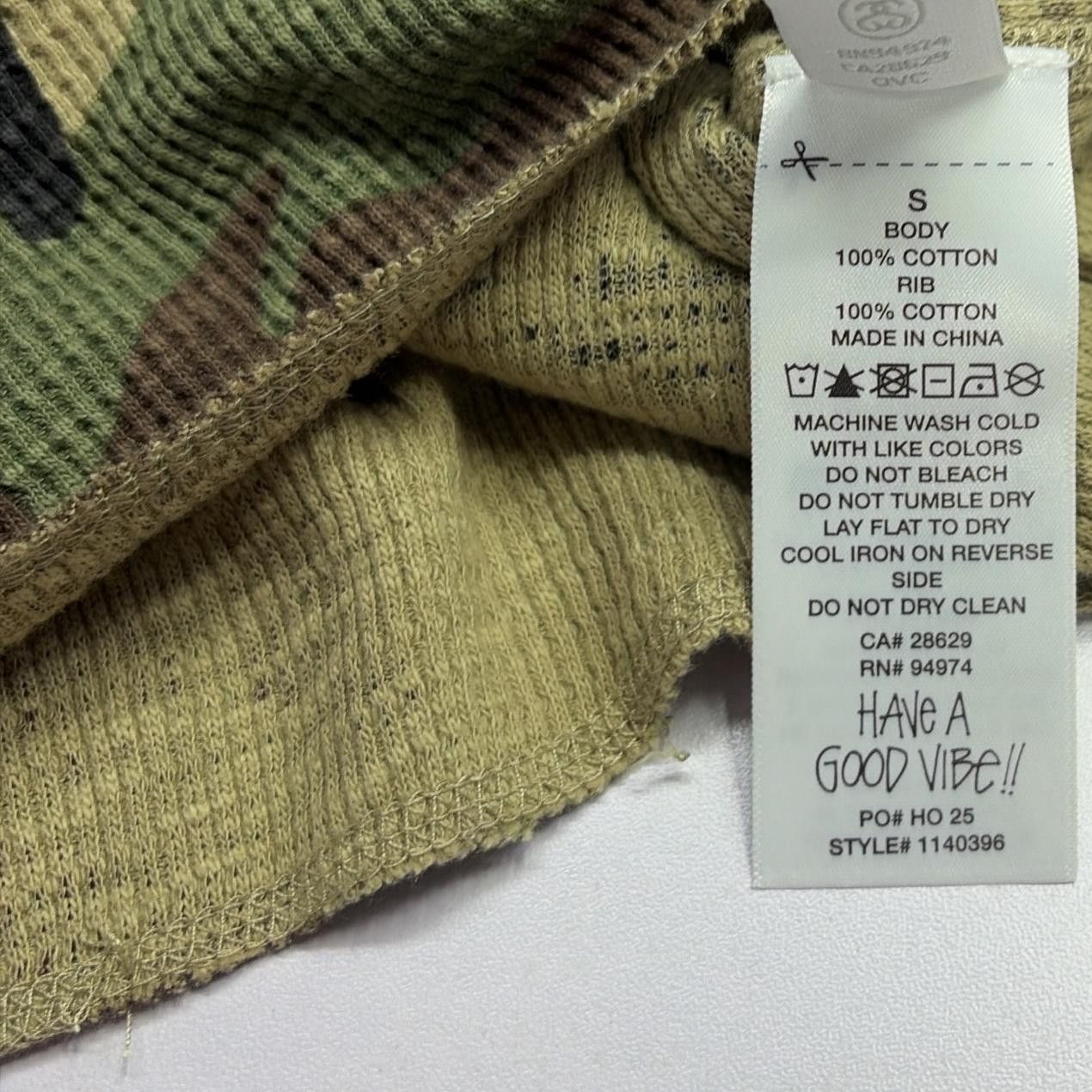 Stussy Stussy Camo Thermal Long Sleeve T-Shirt Size S Size US S / EU 44-46 / 1 - 10 Thumbnail