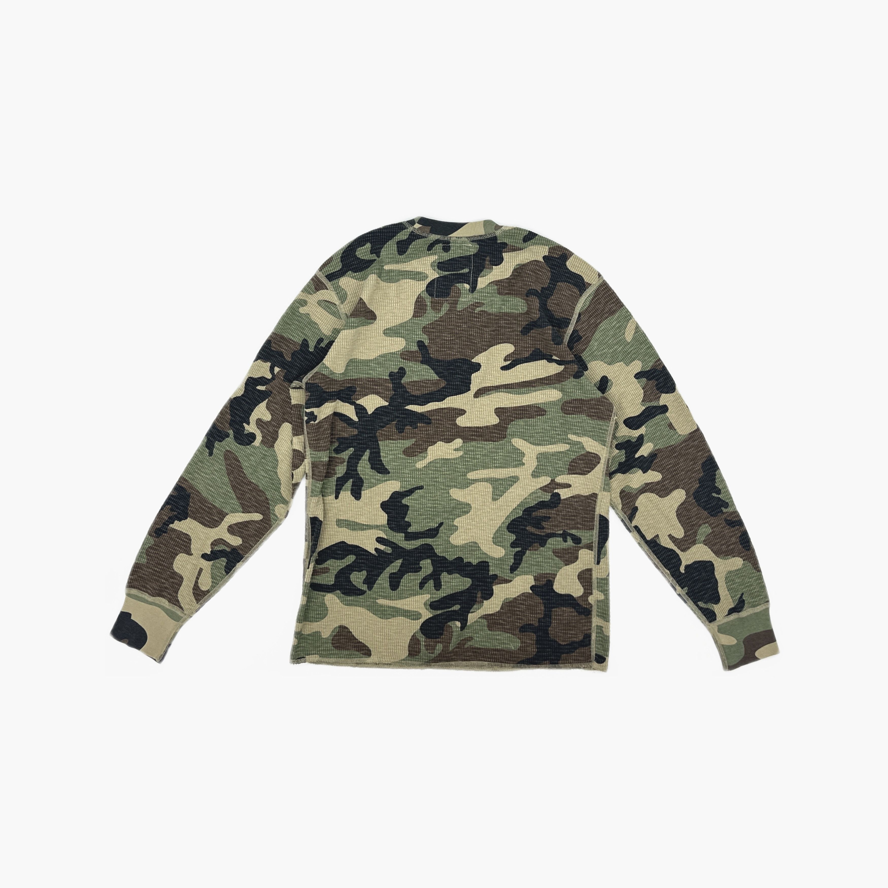 Stussy Stussy Camo Thermal Long Sleeve T-Shirt Size S Size US S / EU 44-46 / 1 - 2 Thumbnail