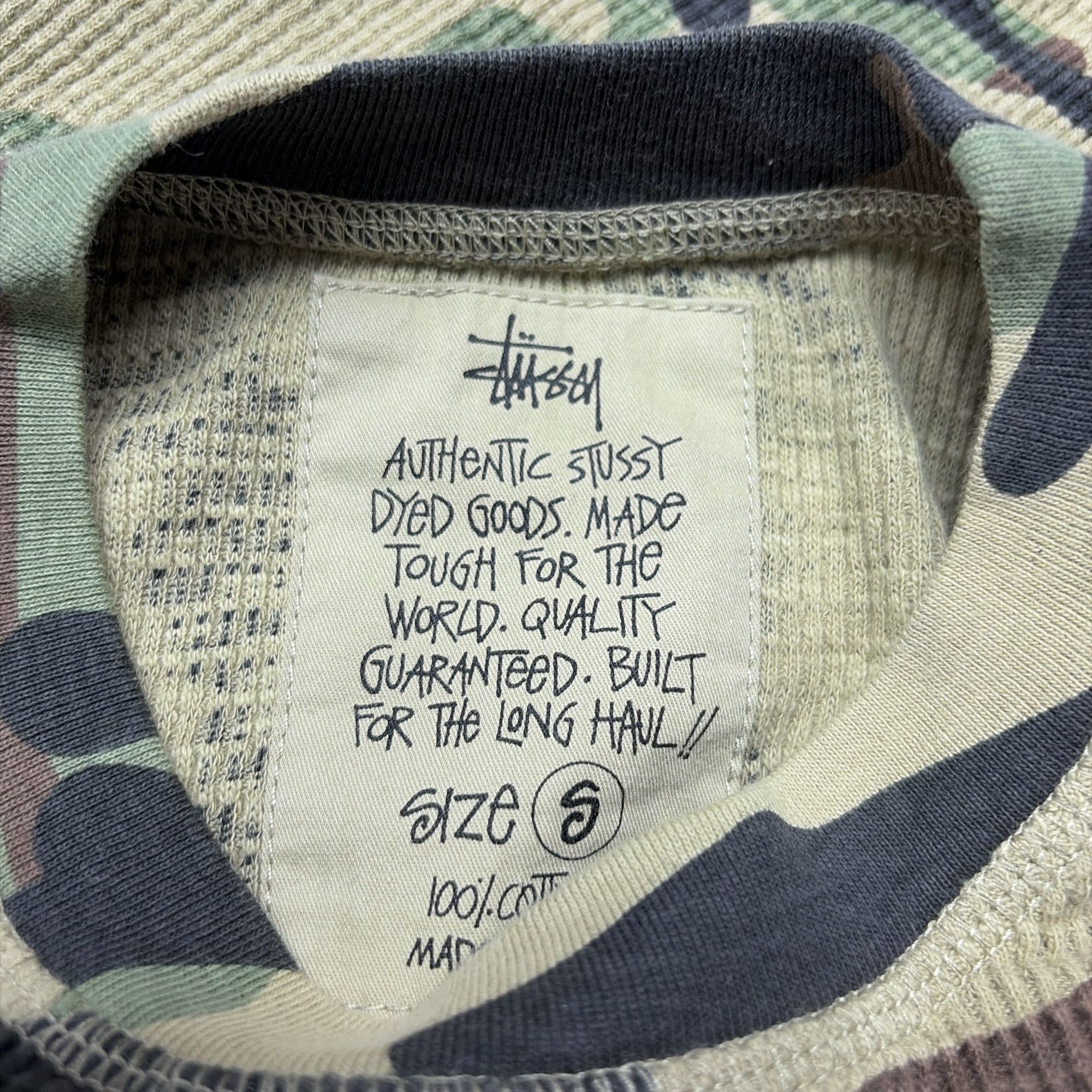 Stussy Stussy Camo Thermal Long Sleeve T-Shirt Size S Size US S / EU 44-46 / 1 - 13 Thumbnail