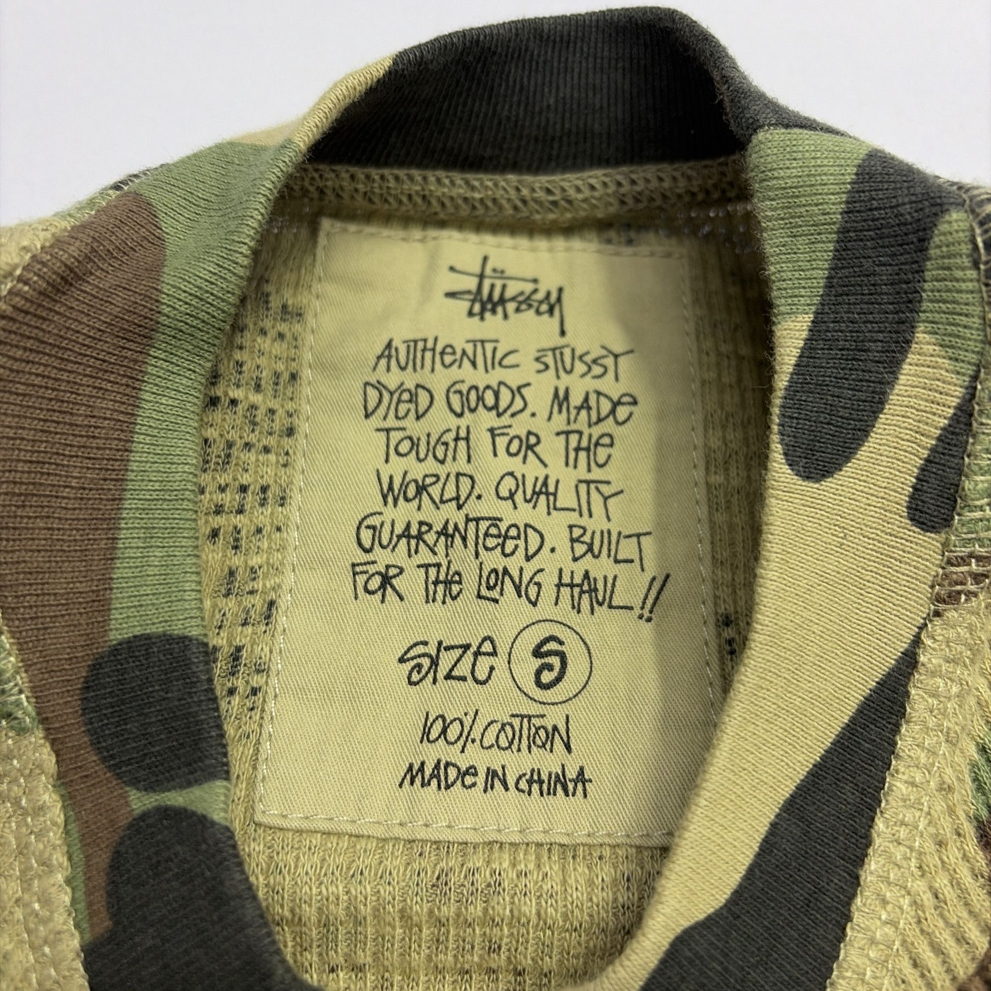 Stussy Stussy Camo Thermal Long Sleeve T-Shirt Size S Size US S / EU 44-46 / 1 - 6 Thumbnail