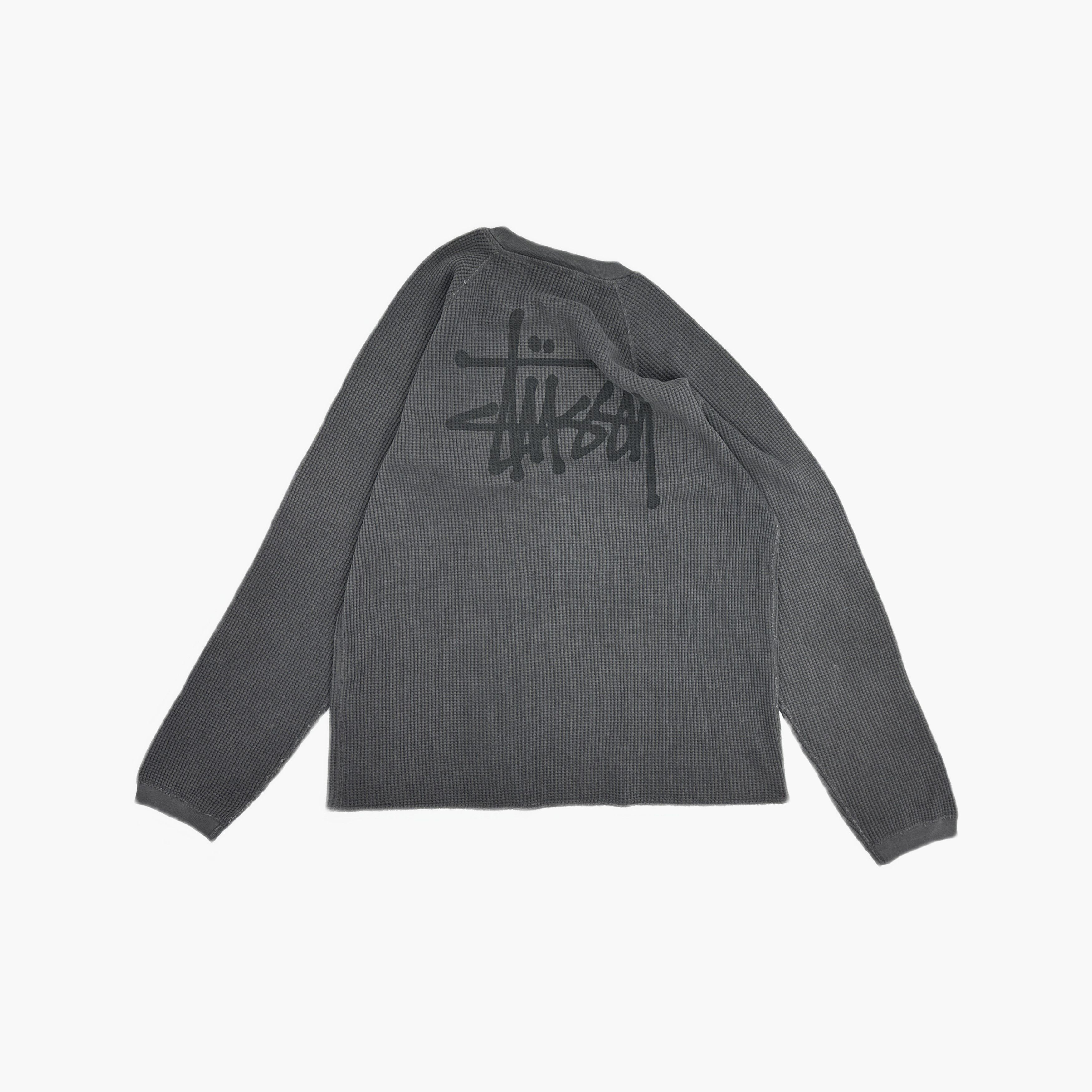 Stussy Stussy Logo Waffle Long Sleeve T-Shirt Size XL Size US XL / EU 56 / 4 - 2 Thumbnail