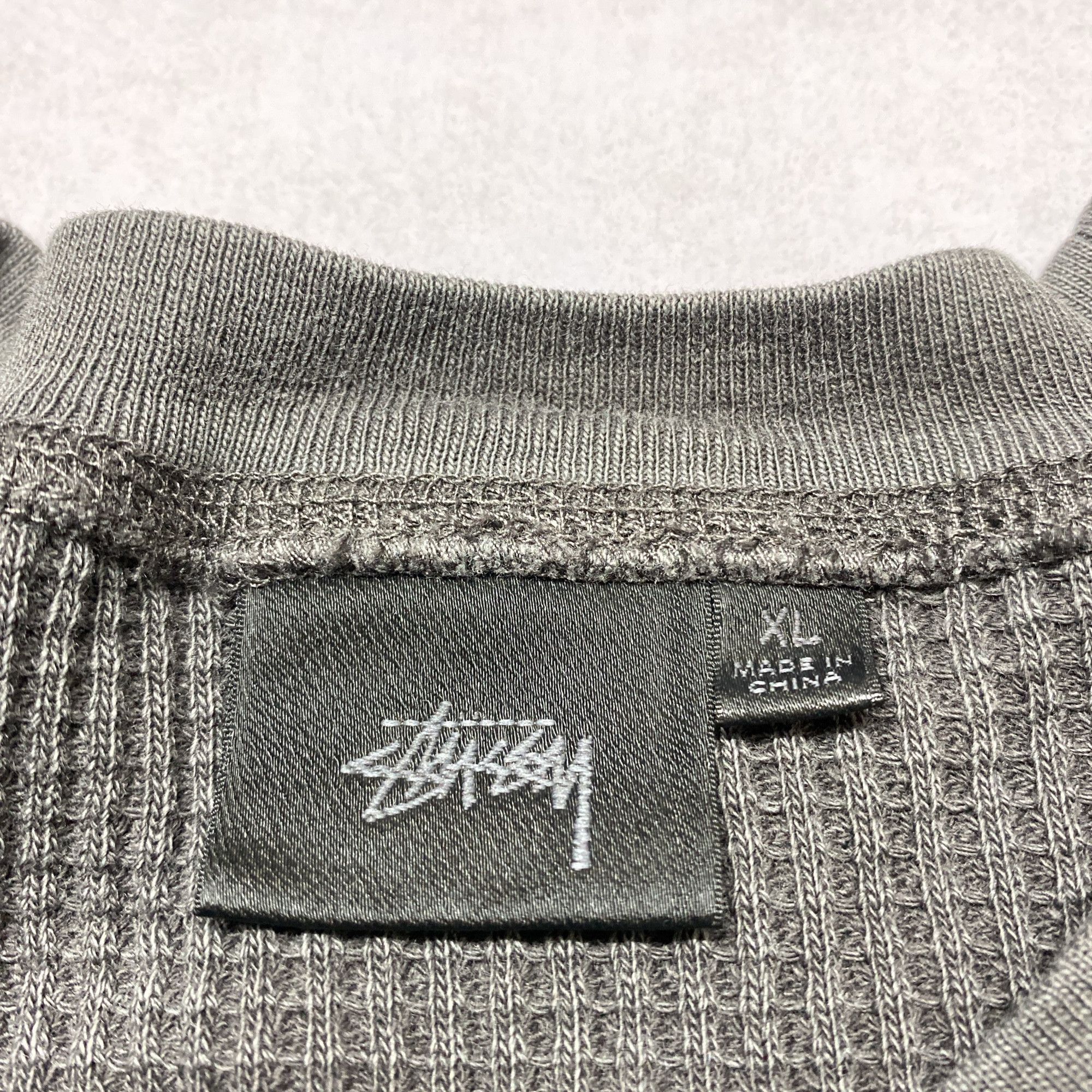 Stussy Stussy Logo Waffle Long Sleeve T-Shirt Size XL Size US XL / EU 56 / 4 - 3 Thumbnail